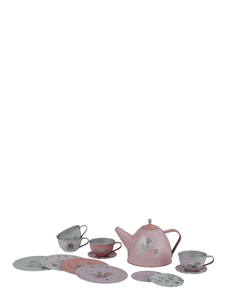 Little Dutch - Tea Set - Fairy Garden - kaffe & teserviser - pink - 1