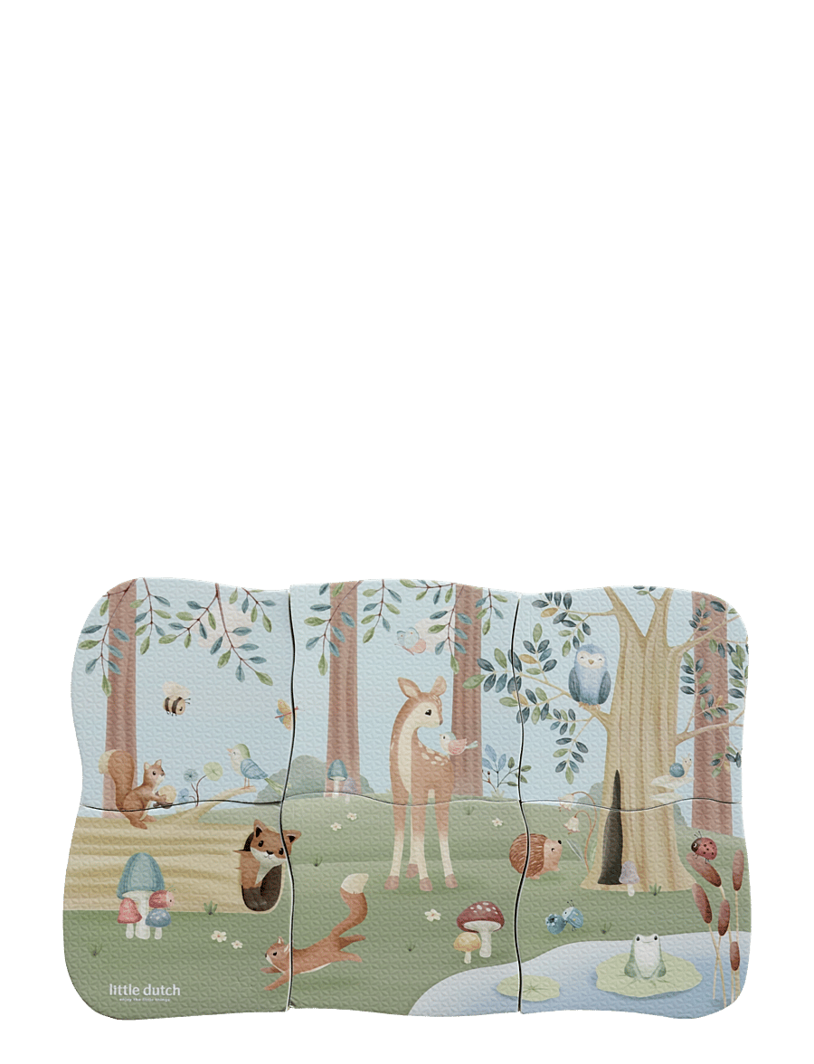 Little Dutch - Little Dutch Forest Friends Bath Puzzle - klassiska pussel - multi - 1