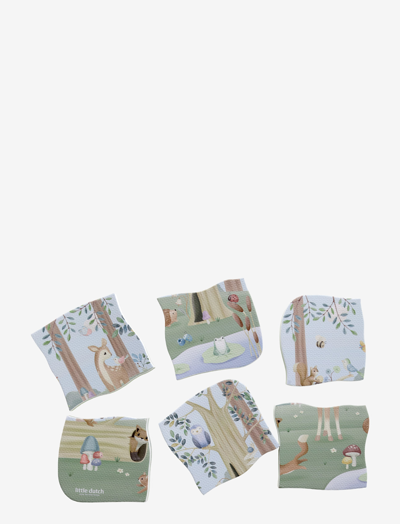 Little Dutch - Little Dutch Forest Friends Bath Puzzle - klassiska pussel - multi - 2