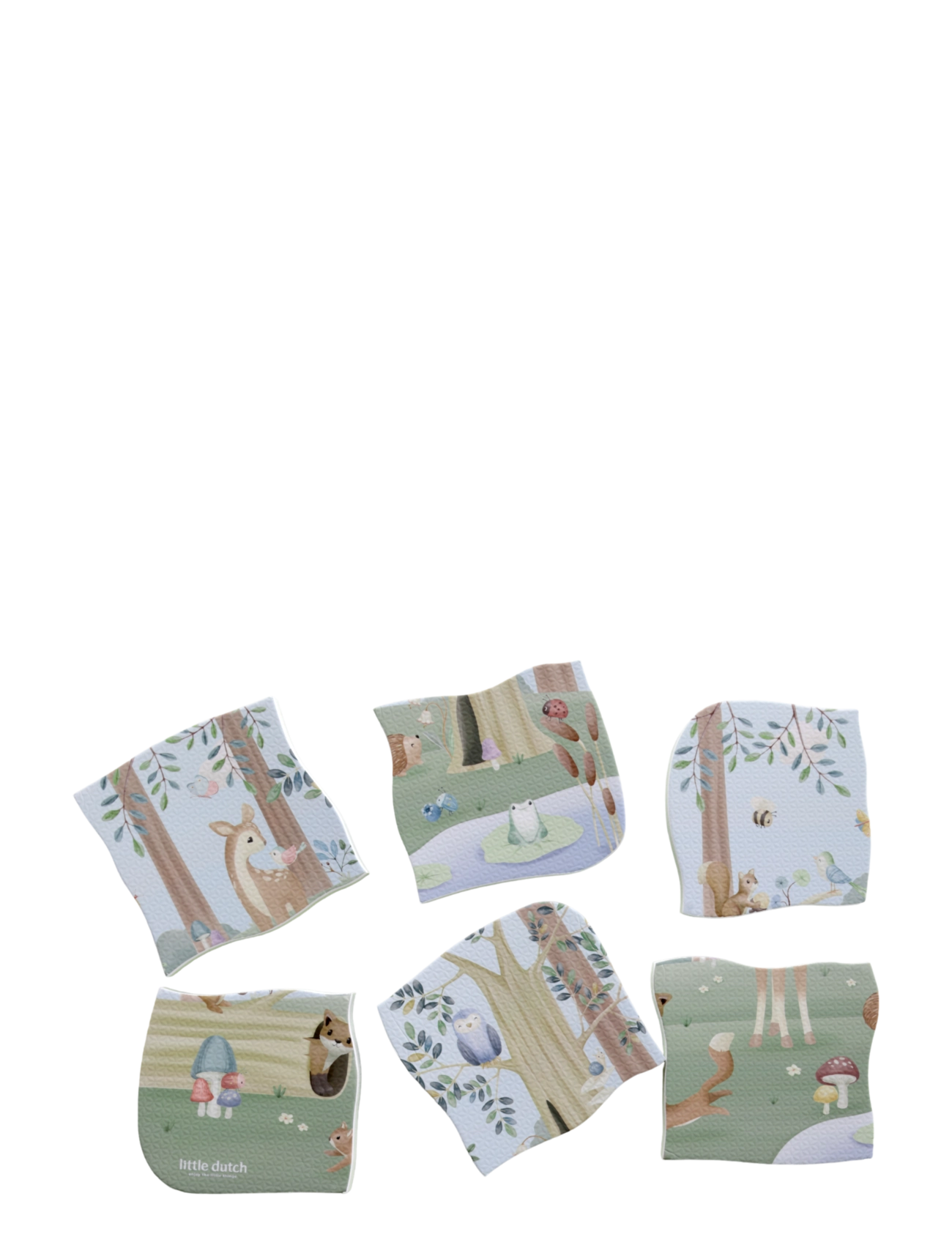 Little Dutch - Little Dutch Forest Friends Bath Puzzle - klassiske puslespill - multi - 2