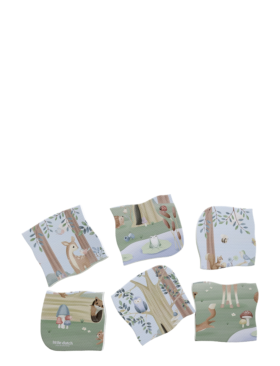 Little Dutch - Little Dutch Forest Friends Bath Puzzle - klassiska pussel - multi - 2