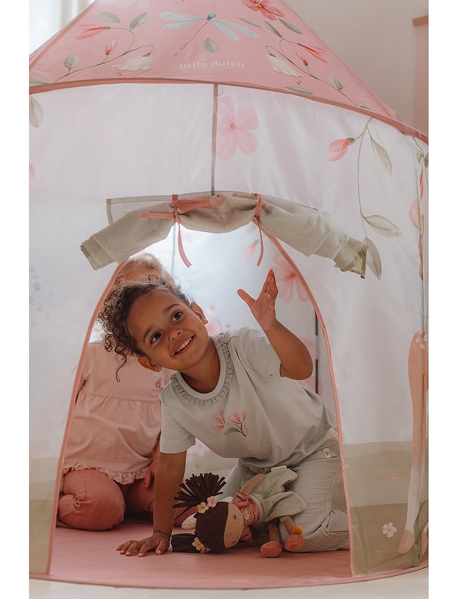 Little Dutch - Little Dutch Fairy Garden Play Tent - legetelte & -tunneler - pink - 0