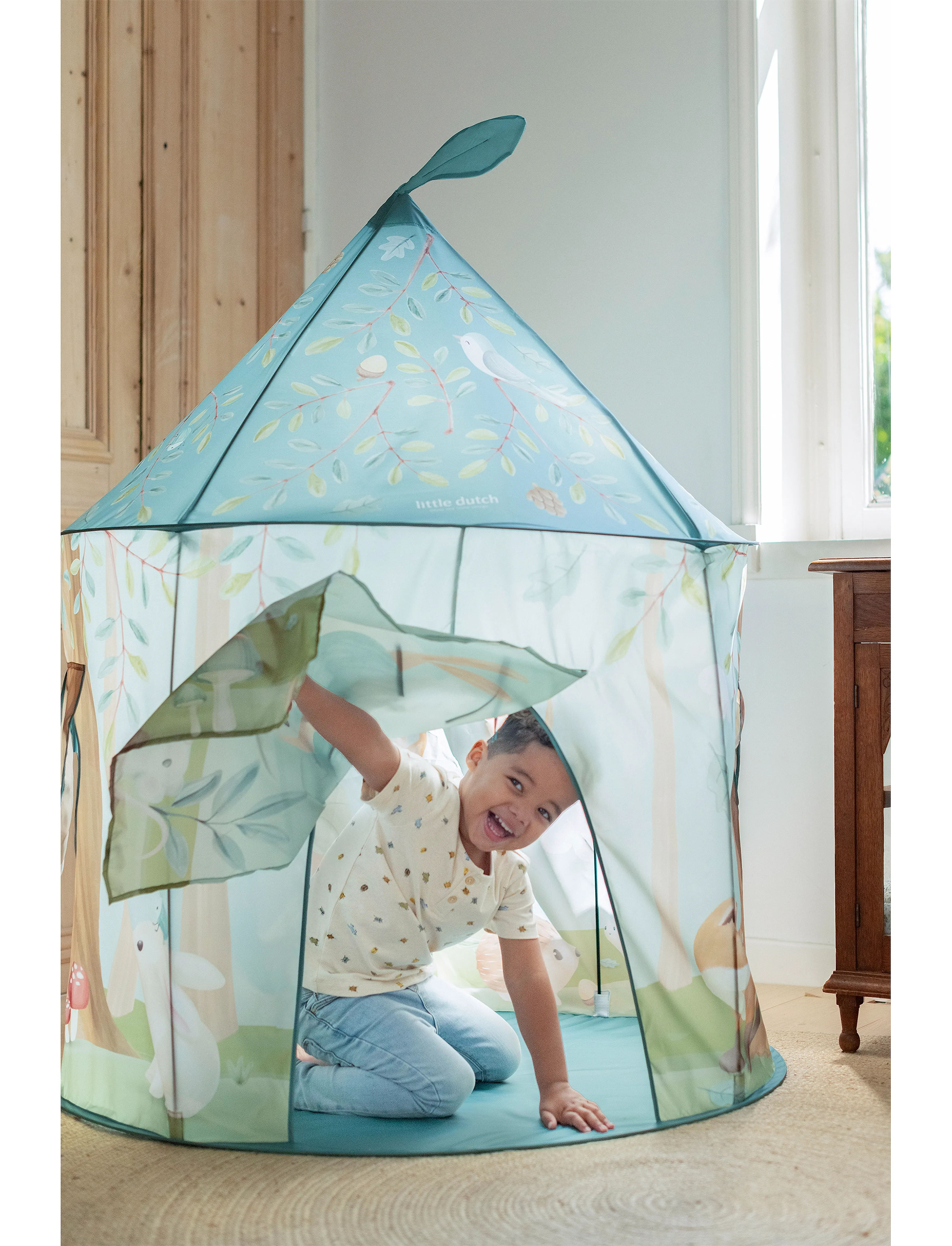 Little Dutch Forest Friends Play Tent, Børn, Play Tent, Grøn, Str: ONE SIZE