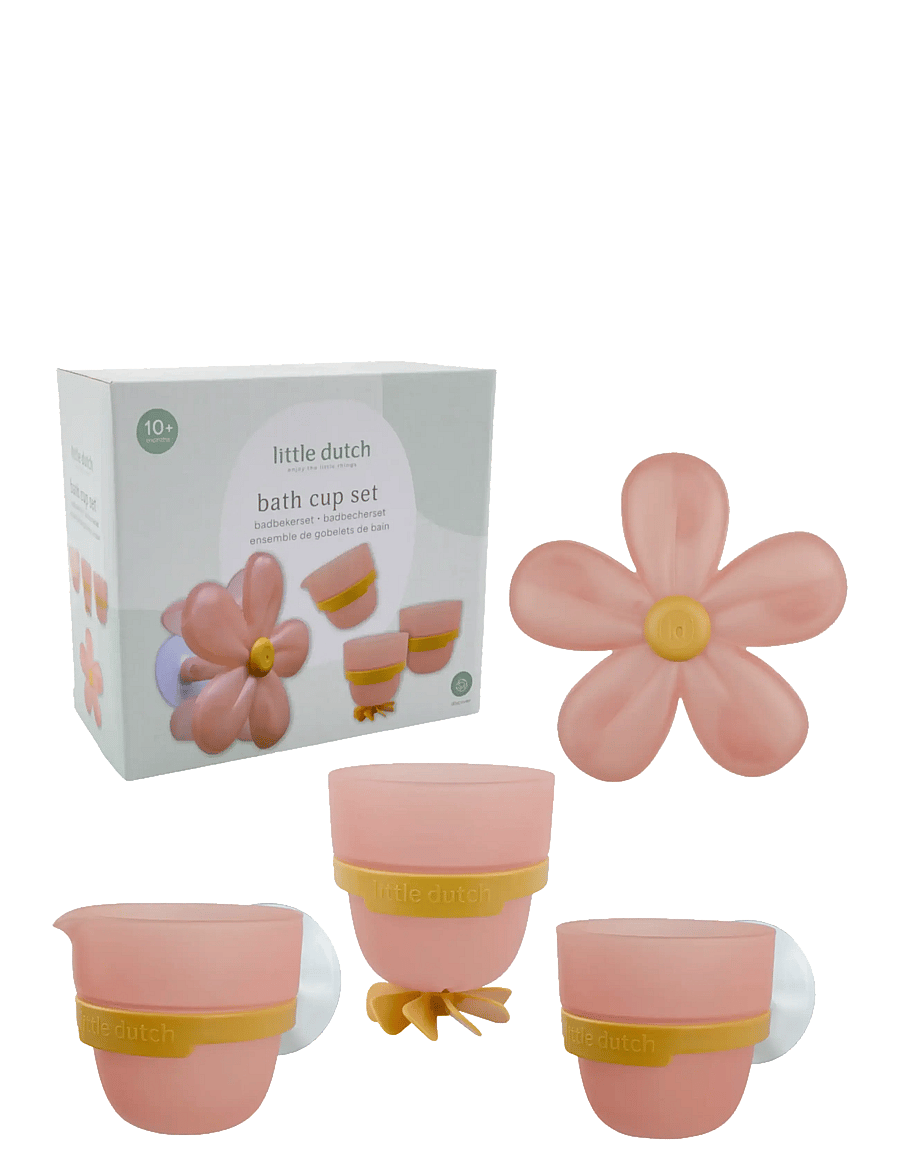 Little Dutch - Bath Play Cups Flower - bada - pink - 1