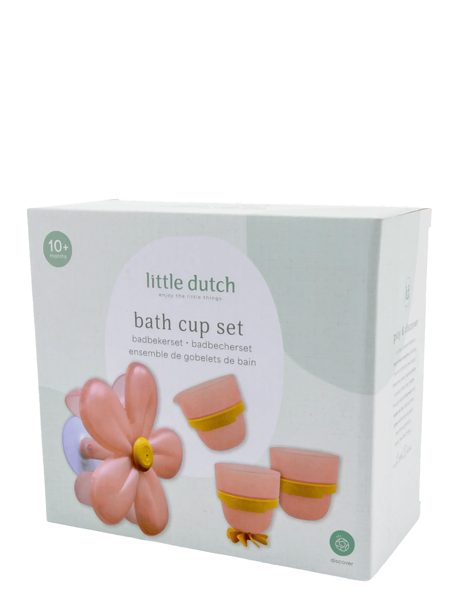Little Dutch - Bath Play Cups Flower - bada - pink - 4