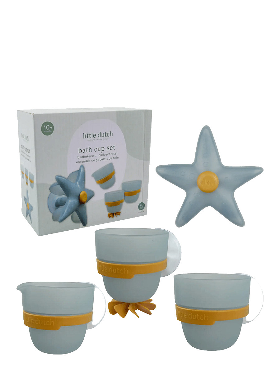 Little Dutch - Bath Play Cups Starfish - bada - blue - 1
