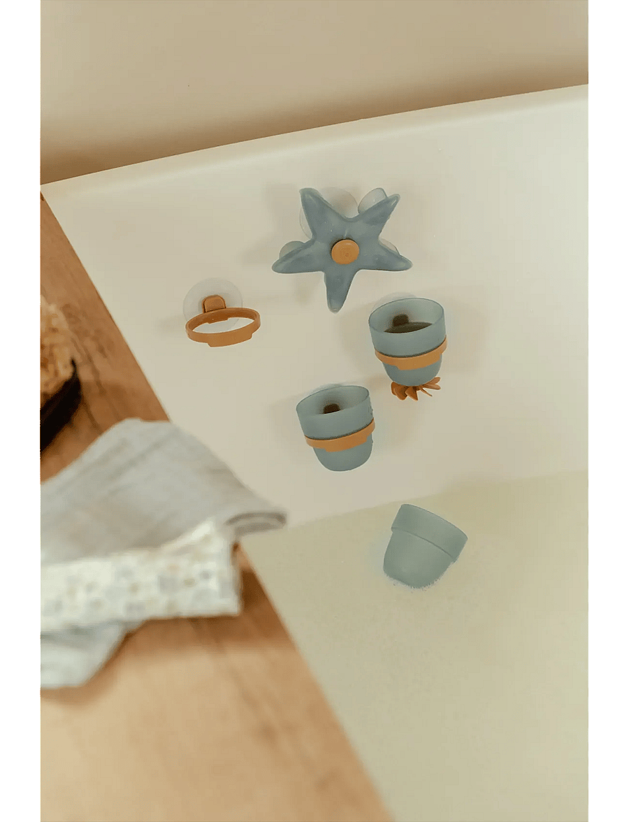 Little Dutch - Bath Play Cups Starfish - bada - blue - 0