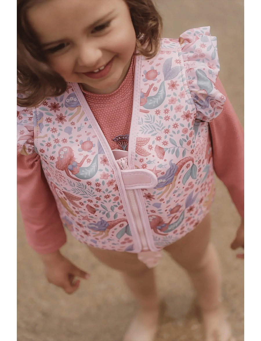 Little Dutch - Little Dutch - Svømmevest 2-3 år Dreamy Mermaid - badtoppar - pink - 0