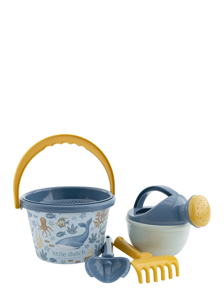 Little Dutch - Little Dutch - Spande-sæt 9,5cm 5 dele Ocean World - sandleksaker - blue - 1