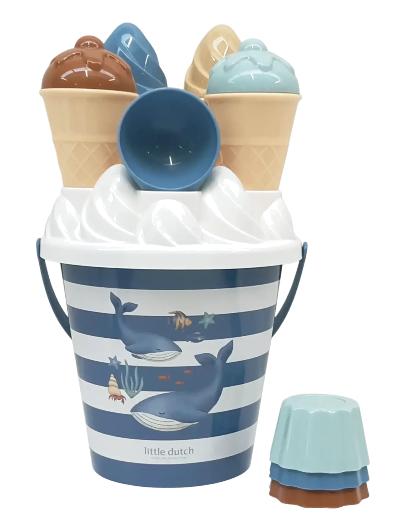 Little Dutch Little Dutch - Isvaffel spande-sæt 14 dele Ocean World - Leksaker - BLUE / blue