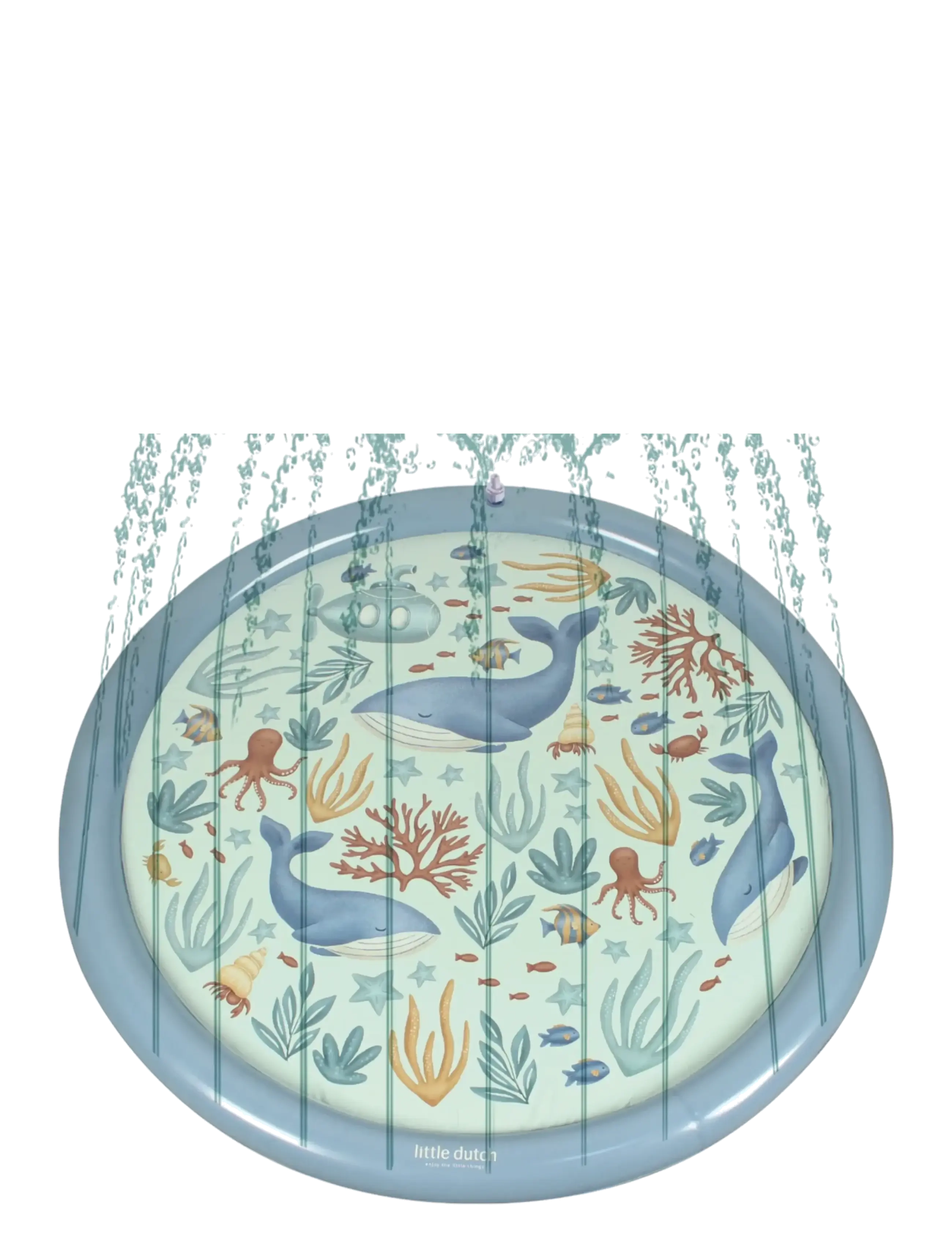 Little Dutch - Little Dutch - Sprinkler Måtte 150cm Ocean World - blue - 1
