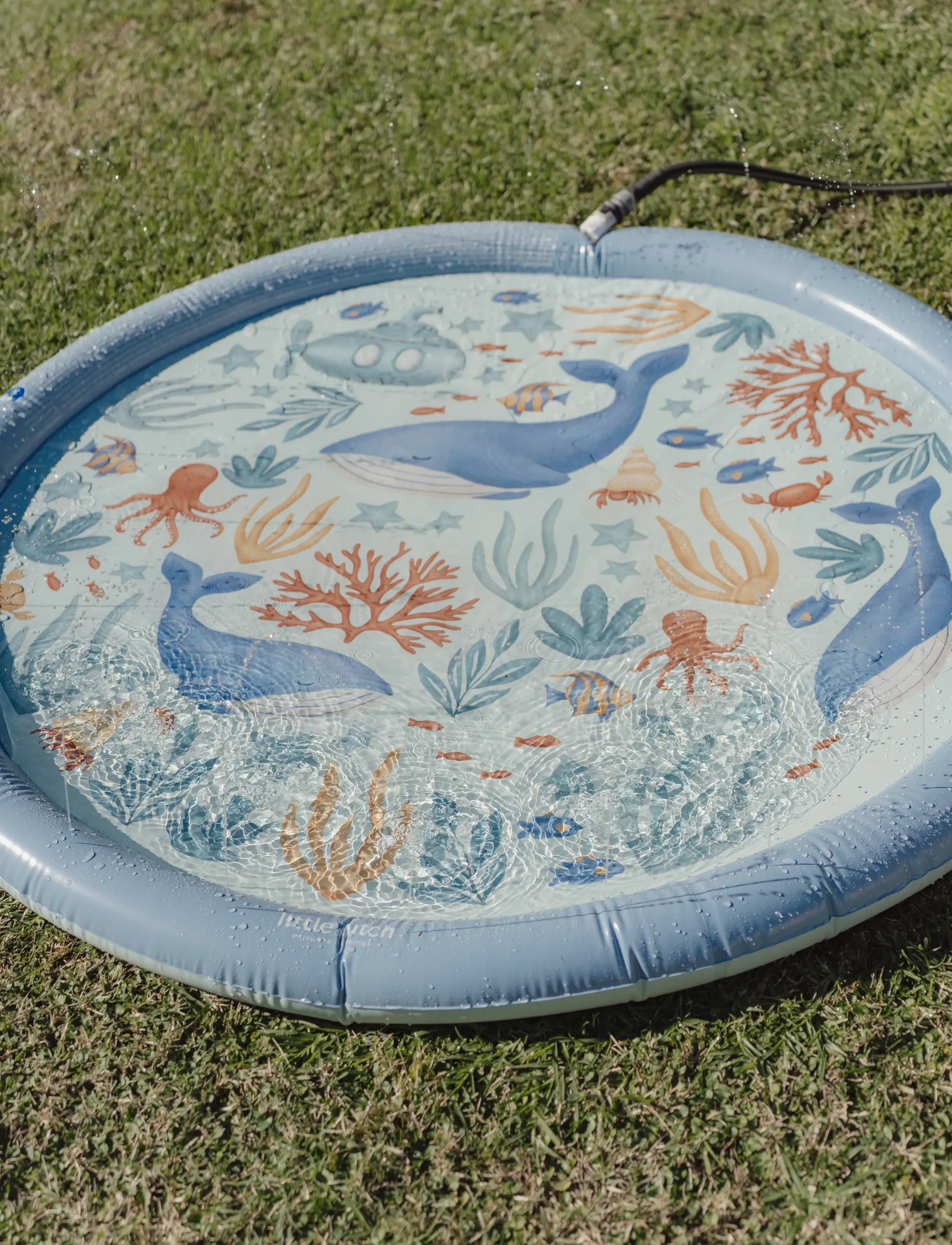 Little Dutch - Little Dutch - Sprinkler Måtte 150cm Ocean World - blue - 3