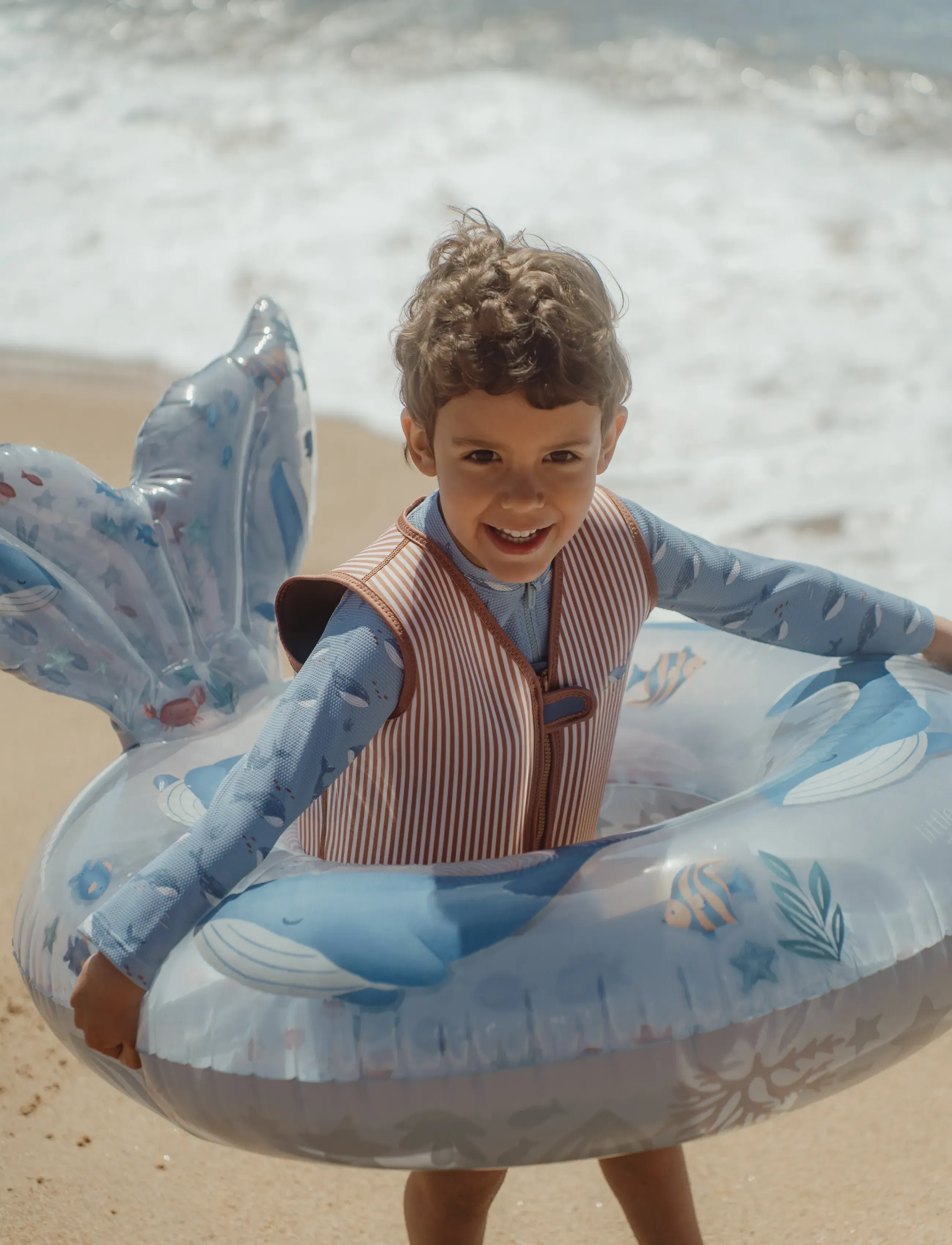 Little Dutch - Little Dutch - Badering 91cm m. hale Ocean World - svømmeringe - blue - 3