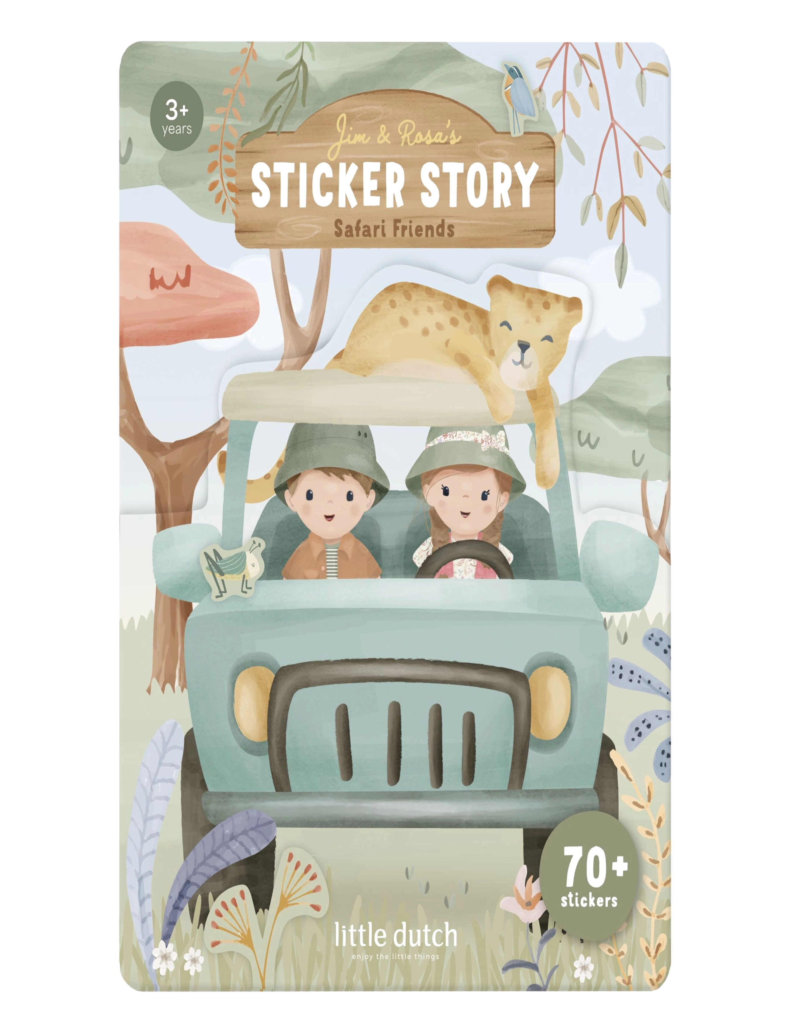 Little Dutch Little Dutch - Sticker - Safari Friends - Hobbyartikler - GREEN / green