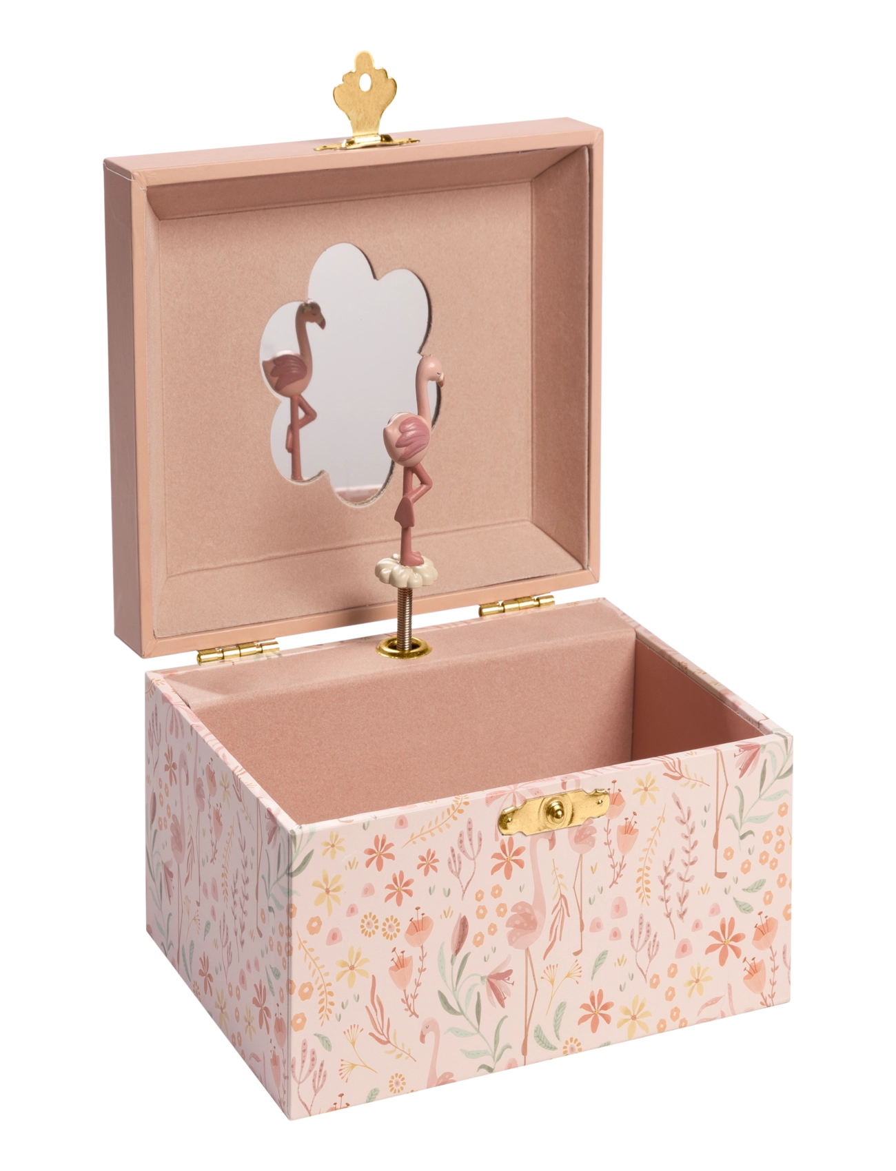 Little Dutch Little Dutch - Musical Jewellery Box Flamingo - Safari Friends - Barn 98-134 - PINK / pink/rose
