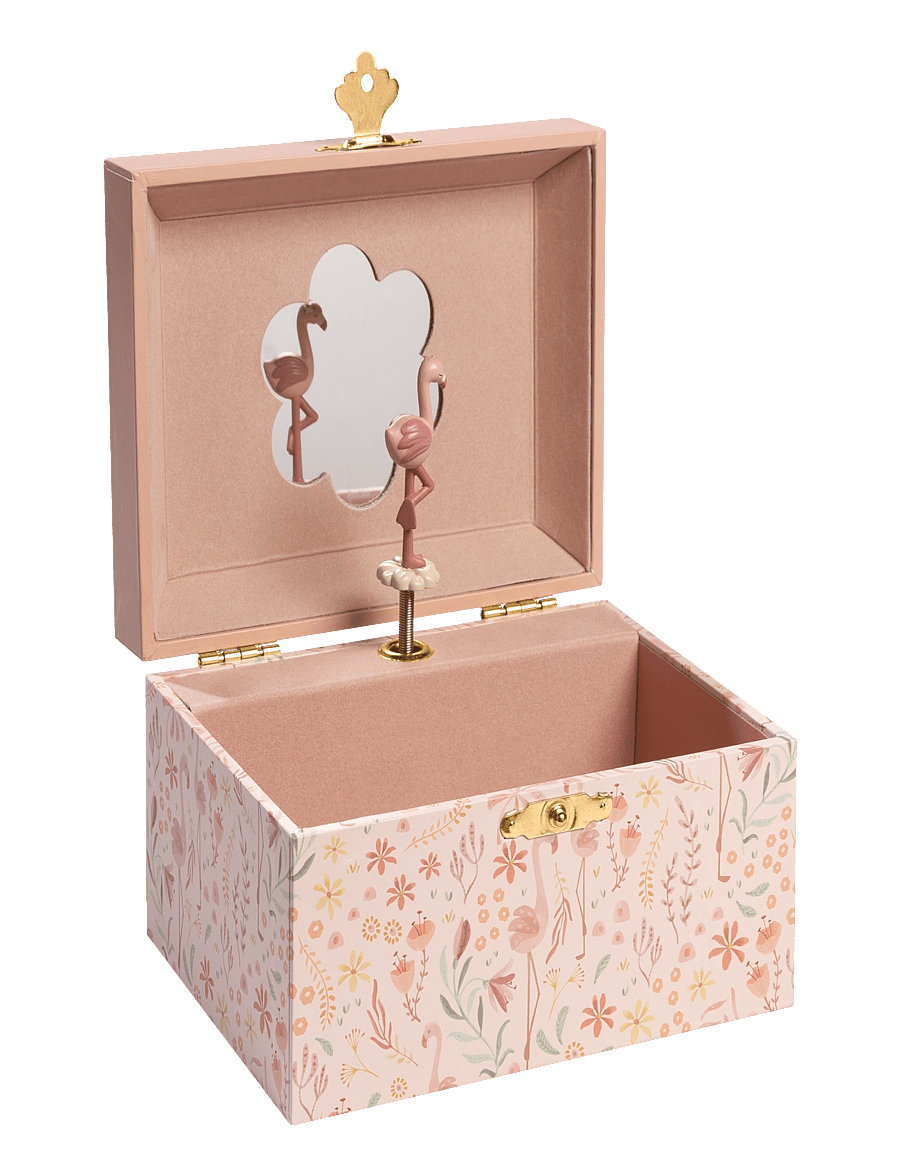 Little Dutch - Little Dutch - Musical Jewellery Box Flamingo - Safari Friends - smyckeskrin - pink - 1