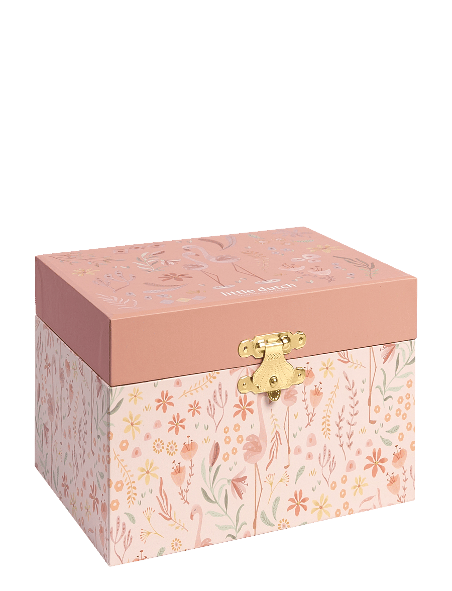 Little Dutch - Little Dutch - Musical Jewellery Box Flamingo - Safari Friends - smyckeskrin - pink - 2