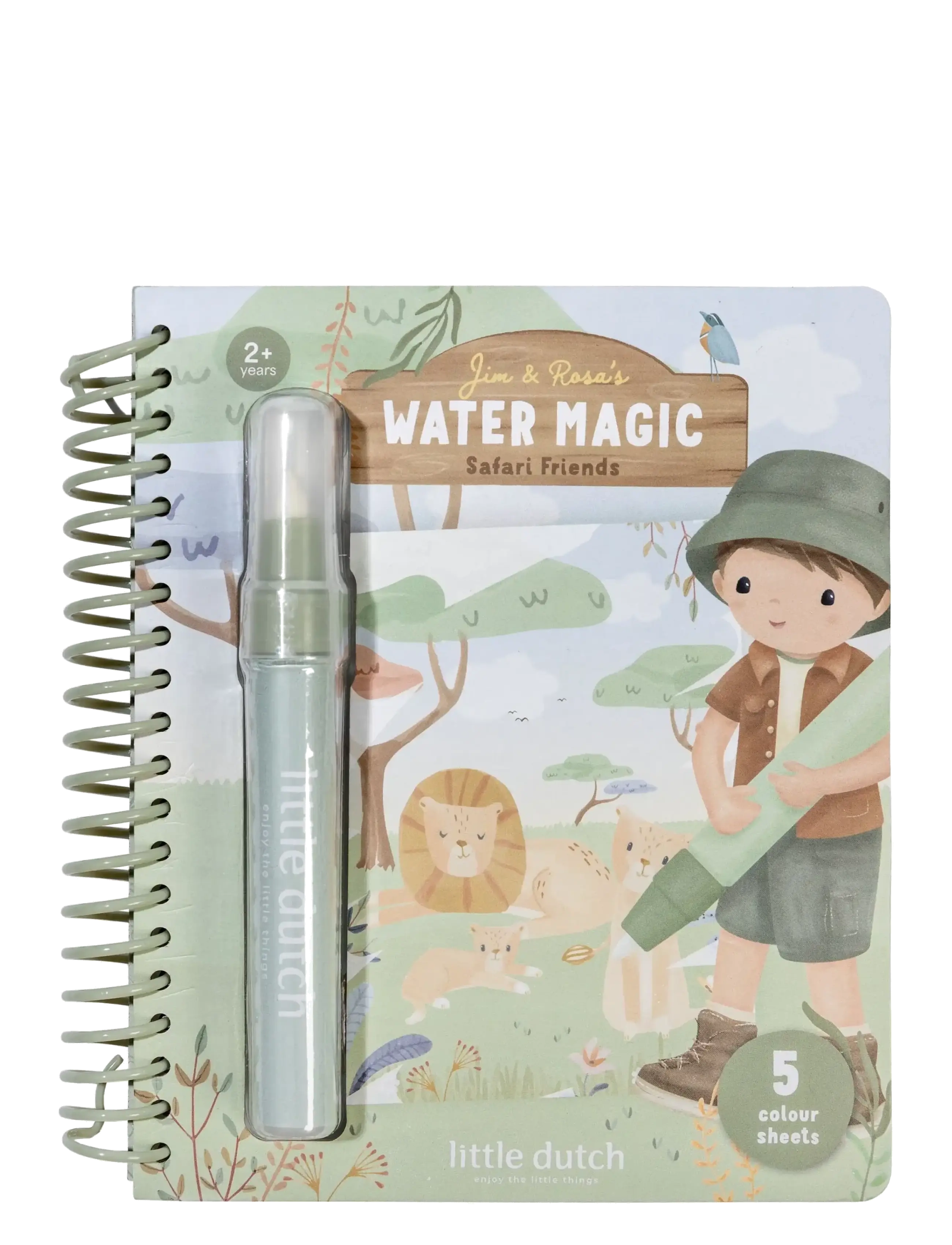 Little Dutch Little Dutch - Water Reveal Book Jim Safari - Inomhus leksaker - GREEN / green