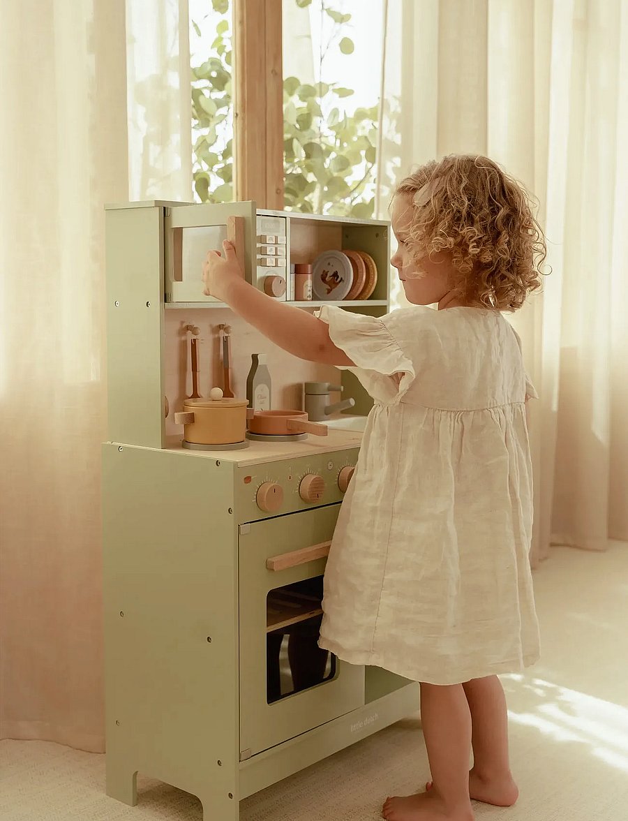 Little Dutch - Little Dutch - Kitchen FSC - leksakskök - green - 0