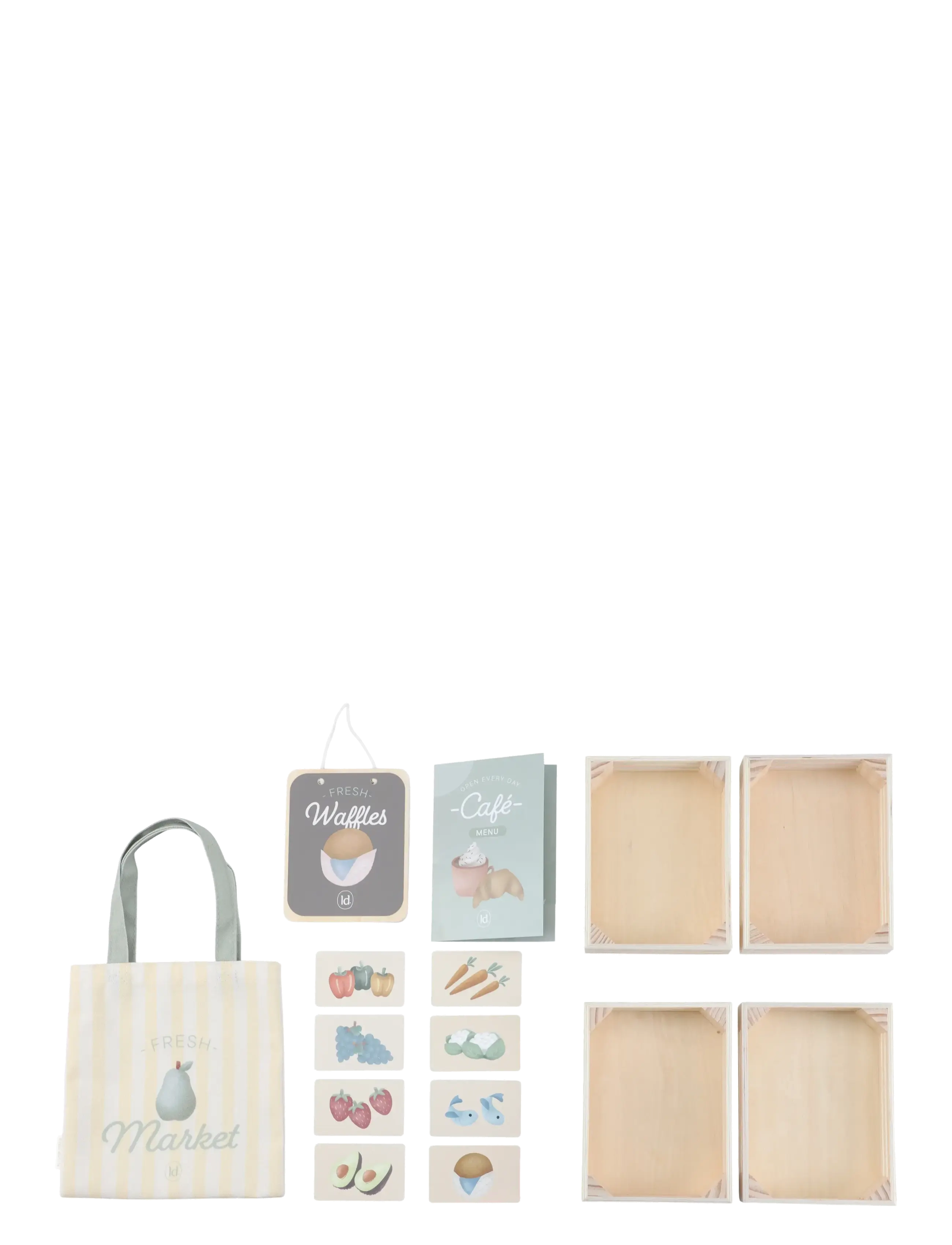 Little Dutch - Market stall - legetøjskøbmandsboder - white - 3