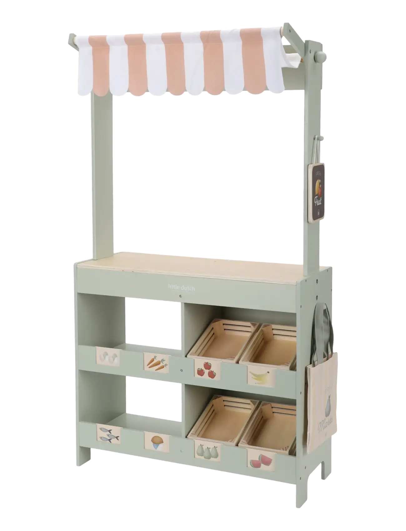 Little Dutch - Market stall - legetøjskøbmandsboder - white - 4