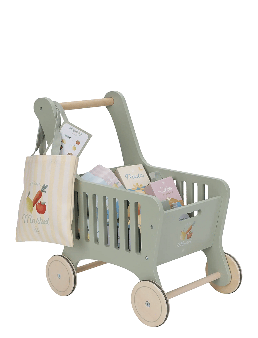 Little Dutch - Shopping trolley - marknadsstånd - green - 1