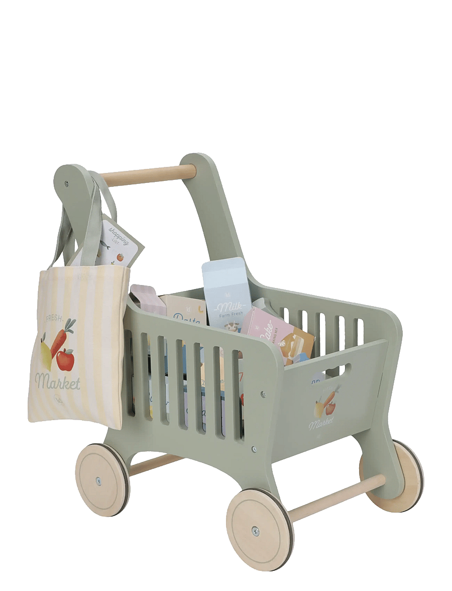 Little Dutch - Shopping trolley - marknadsstånd - green - 3