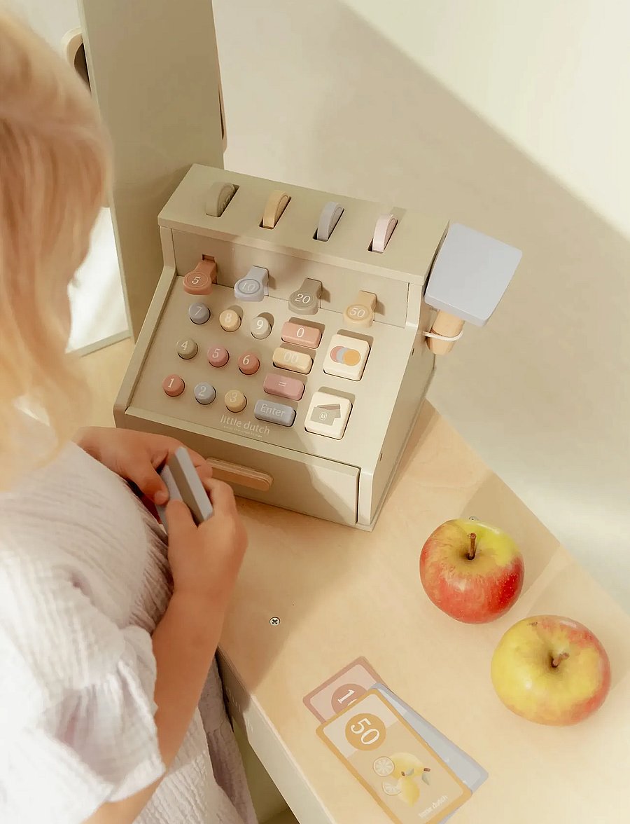 Little Dutch - Little Dutch - Cashregister FSC - legetøjskøbmandsboder - green - 0