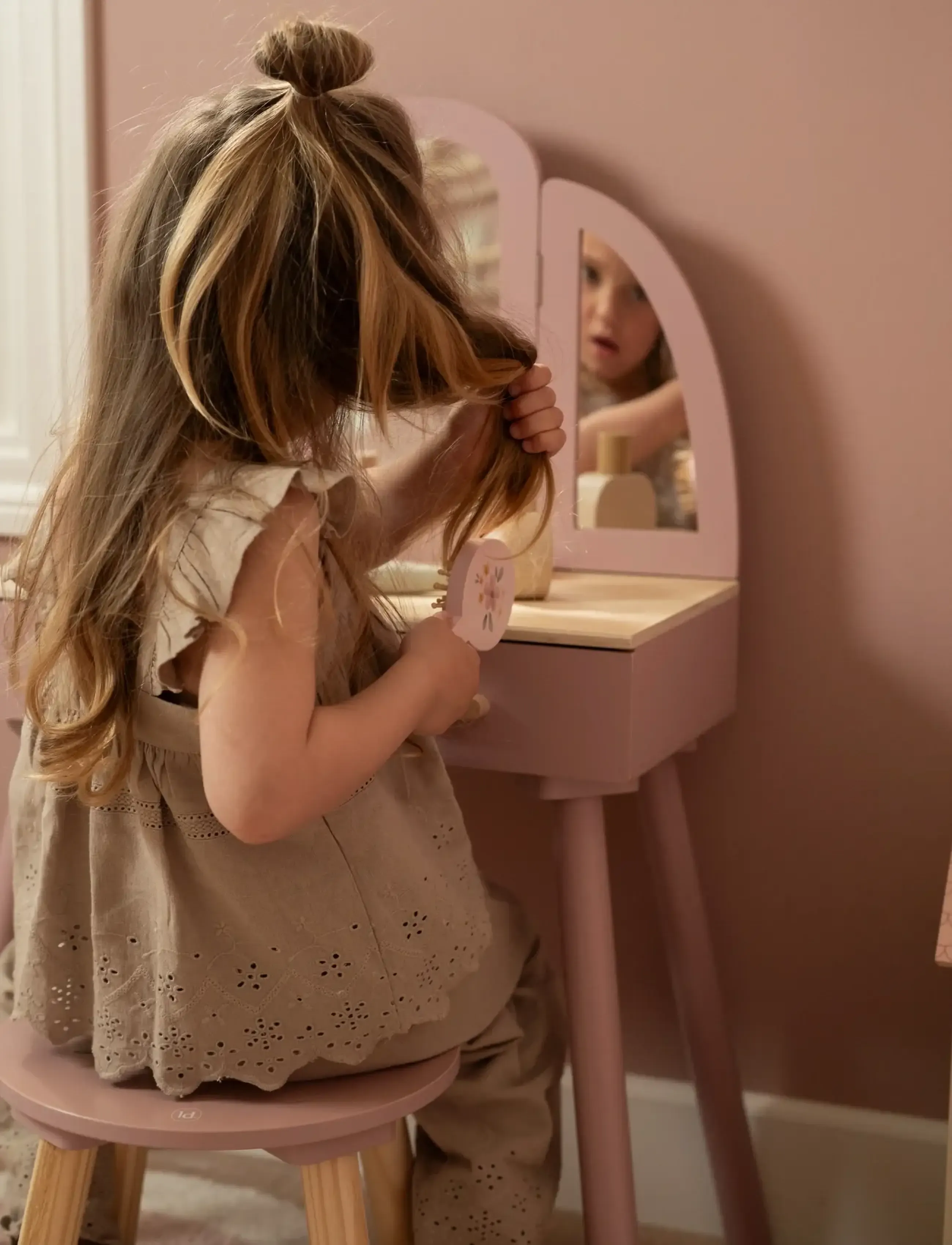 Little Dutch - Vanity table - foregive makeup & tilbehør - pink - 5