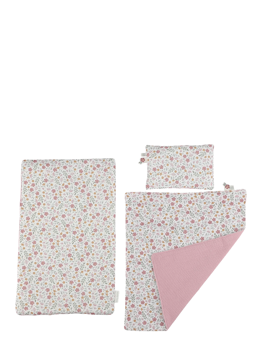 Little Dutch - Little Dutch - Doll bed FSC with textiles - dukkesenge - pink - 5