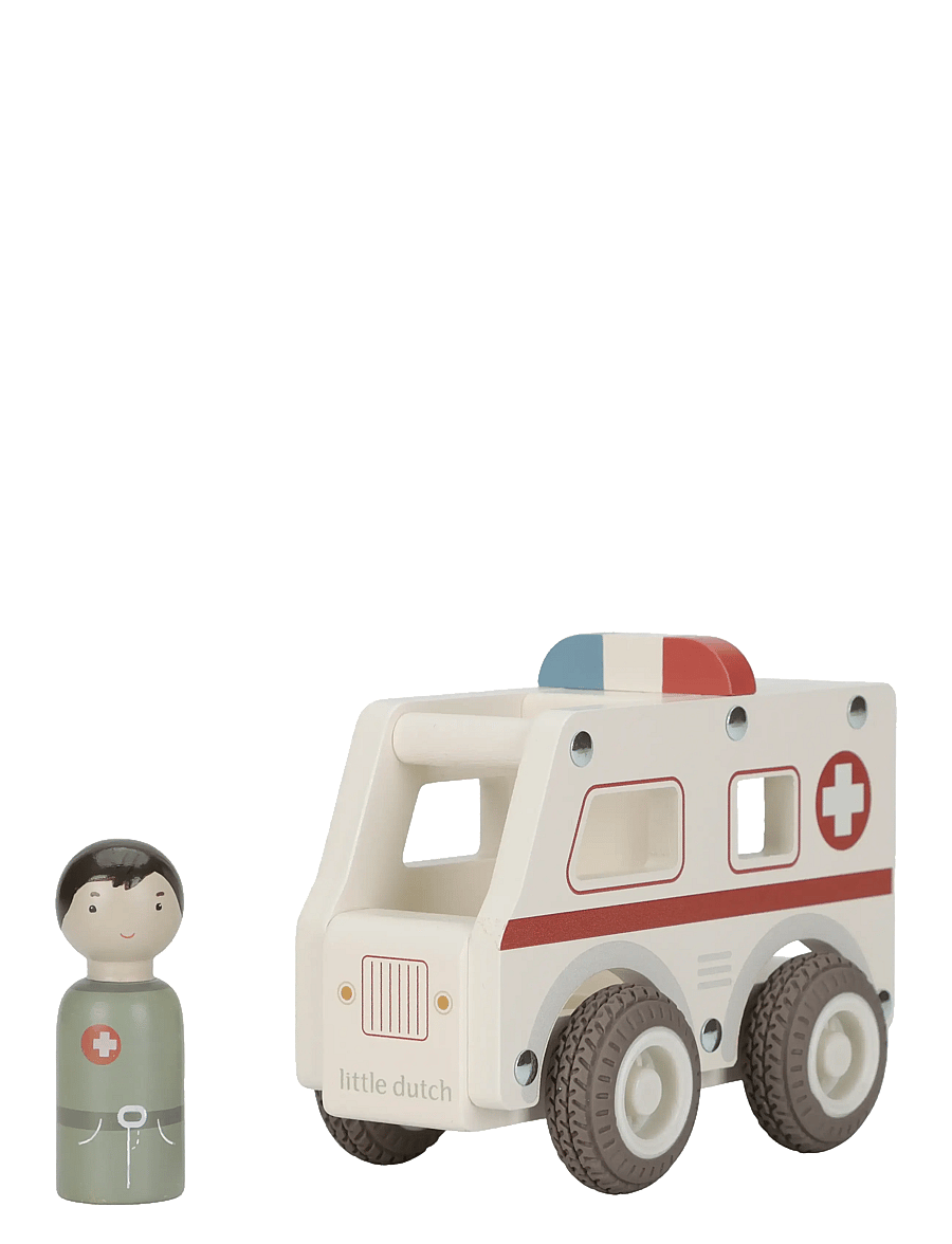 Little Dutch - Little Dutch - Ambulance w/1 pegdoll FSC - ambulanser - white - 2