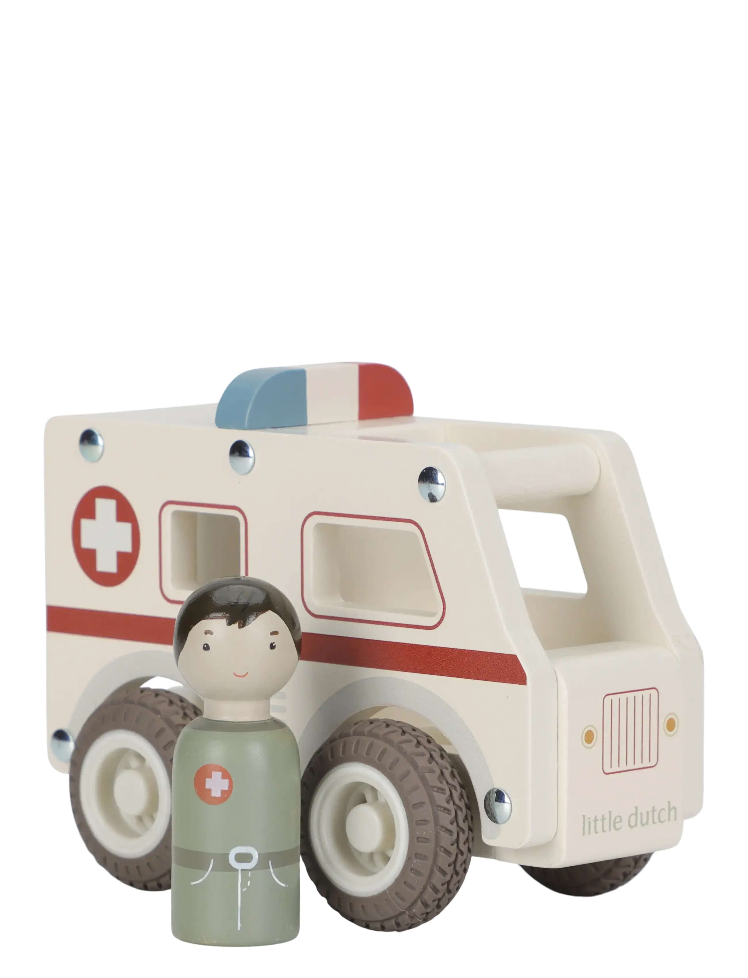Little Dutch - Little Dutch - Ambulance w/1 pegdoll FSC - ambulancer - white - 3