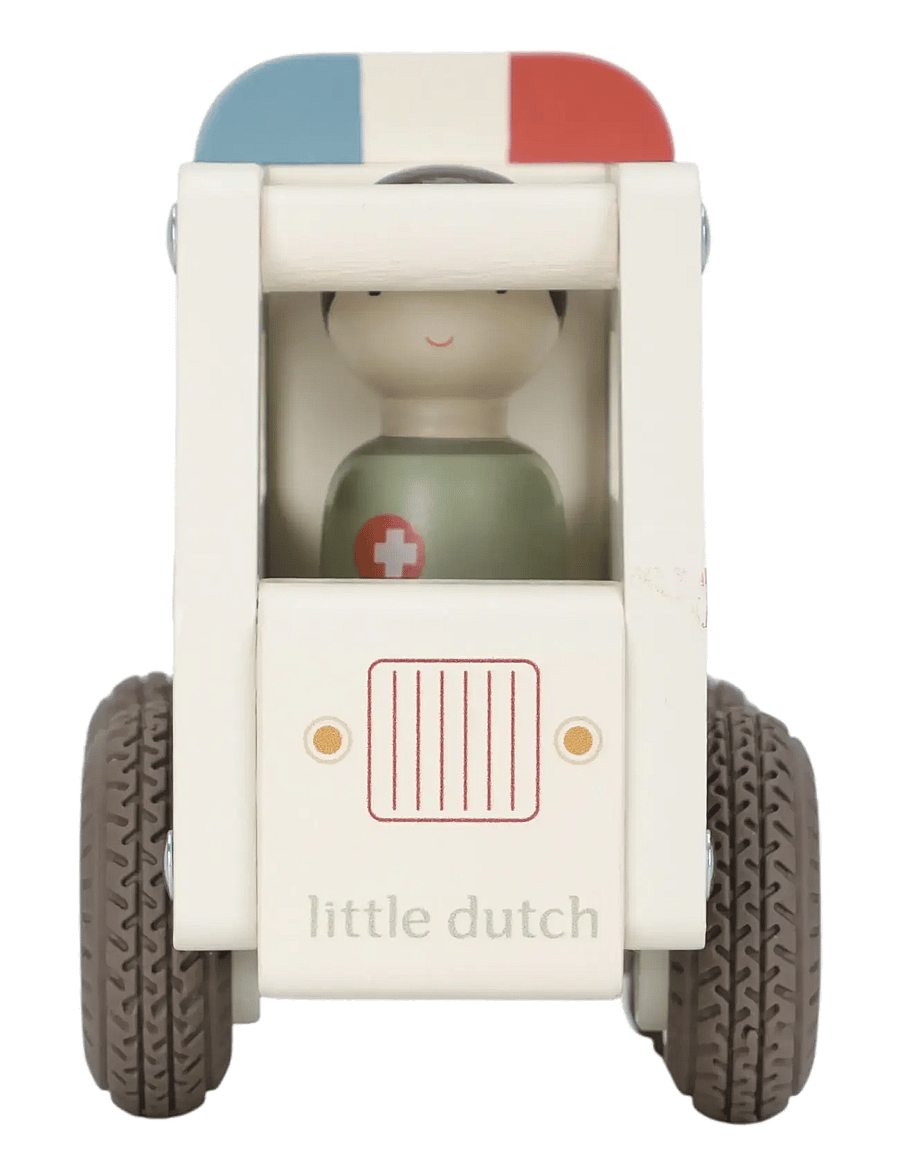 Little Dutch - Little Dutch - Ambulance w/1 pegdoll FSC - ambulanser - white - 4