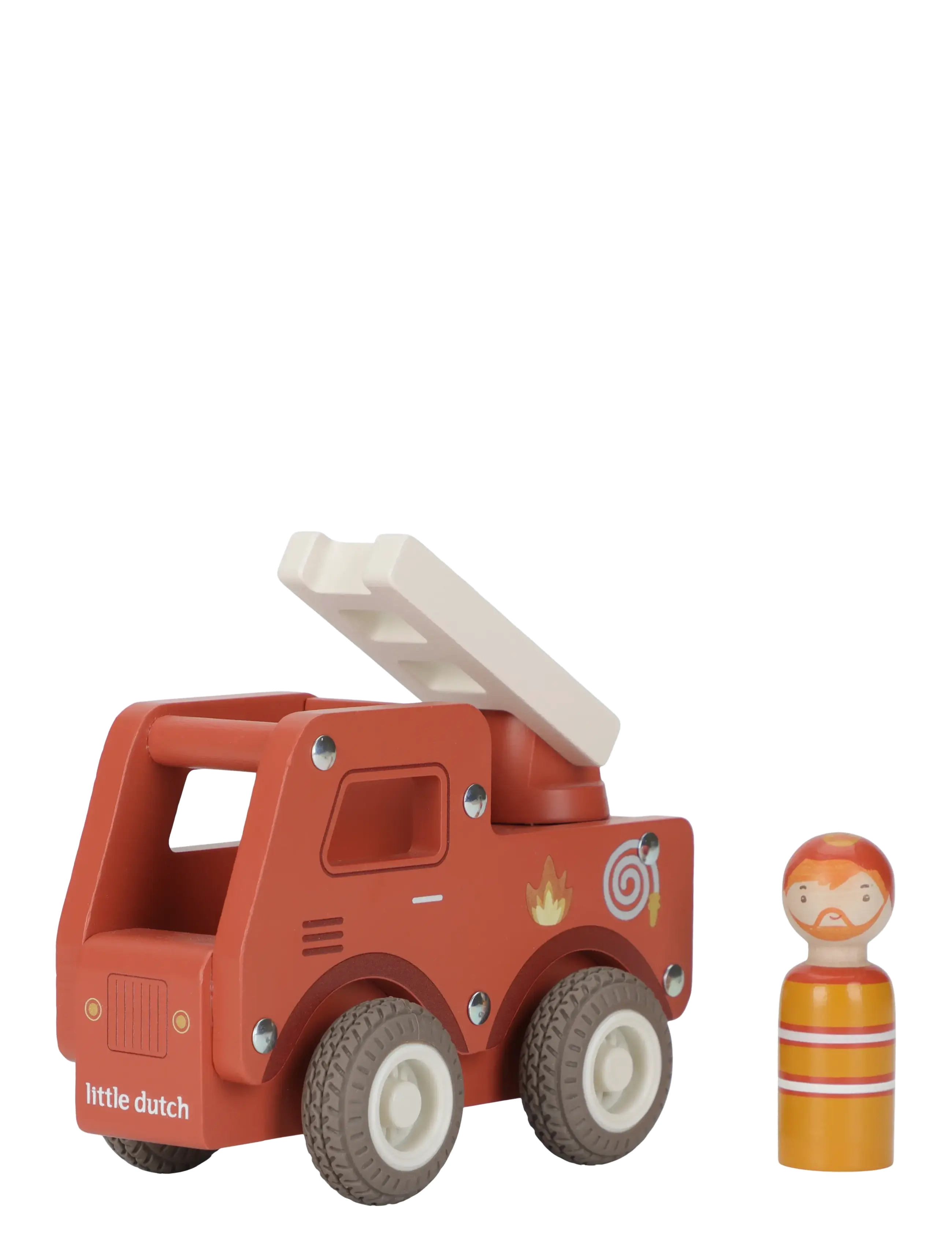 Little Dutch Little Dutch - Firetruck w/1 pegdoll FSC - App deal - RED / red