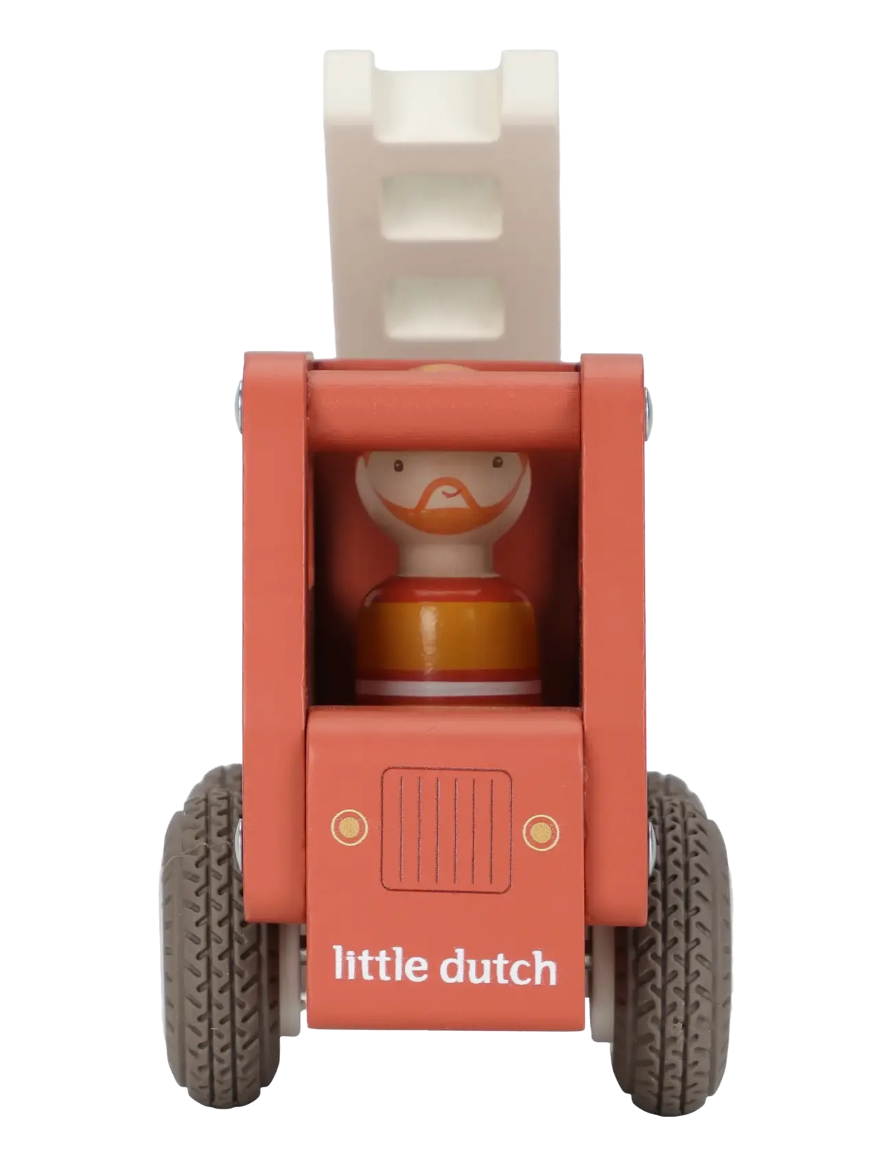 Little Dutch - Little Dutch - Firetruck w/1 pegdoll FSC - brandbiler - red - 2