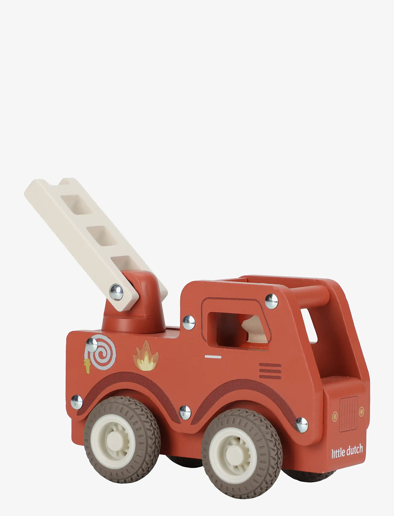 Little Dutch - Little Dutch - Firetruck w/1 pegdoll FSC - brandbiler - red - 3