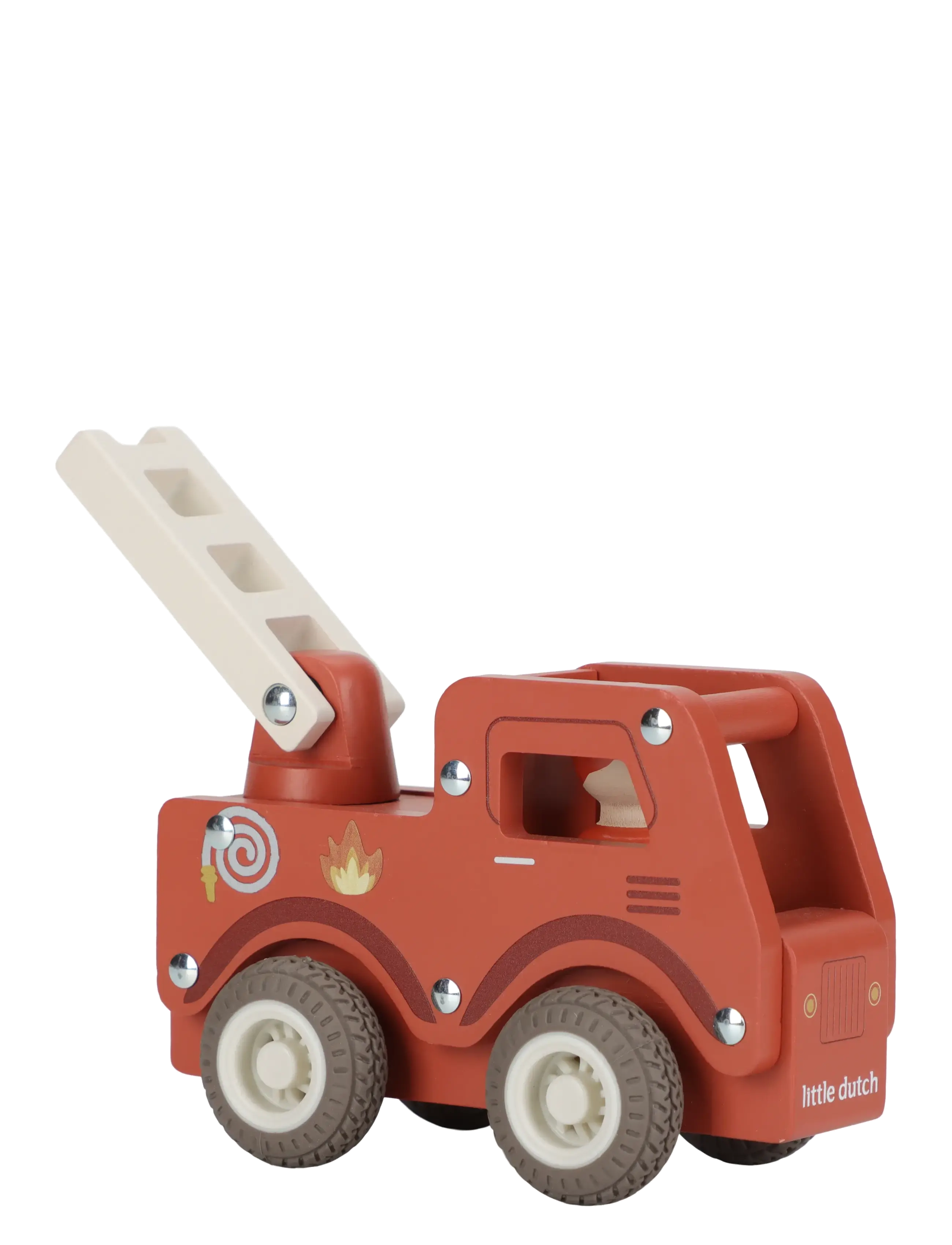 Little Dutch - Little Dutch - Firetruck w/1 pegdoll FSC - brandbiler - red - 3