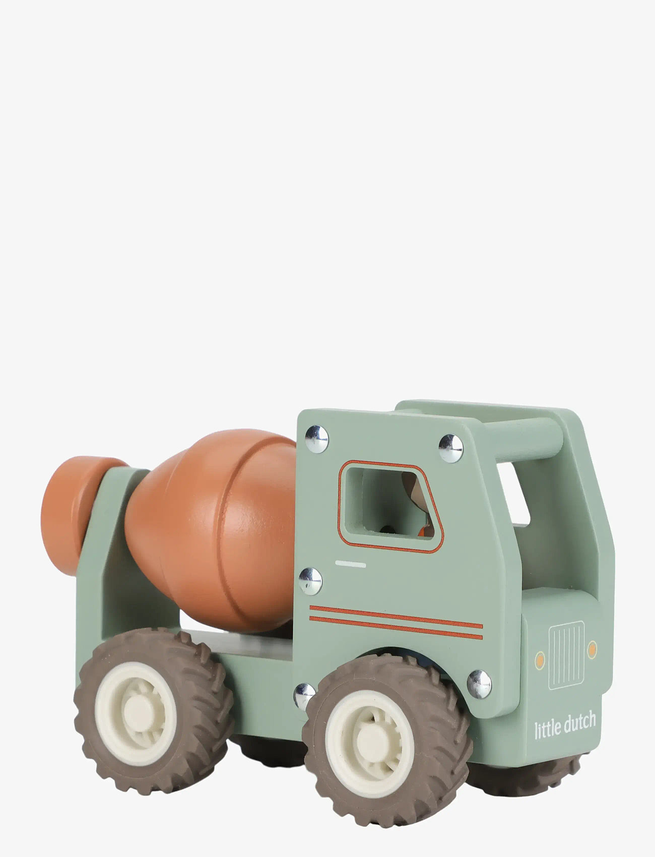 Little Dutch - Little Dutch - Cement truck w/1 pegdoll FSC - byggmaskiner - green - 3