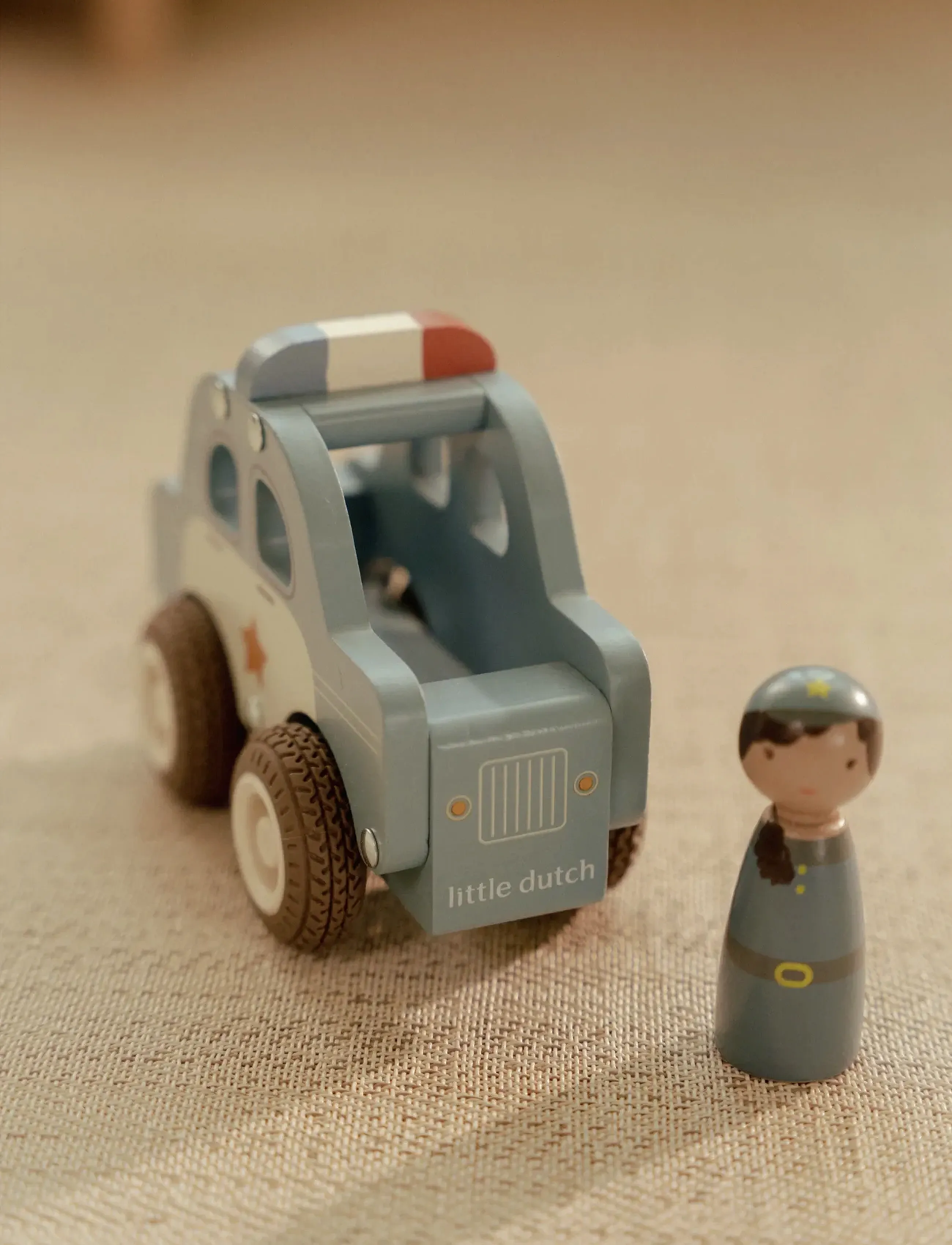Little Dutch - Police Car W/ 1 Peg Doll Fsc, Børn, Police Cars, Blå, Str: ONE SIZE