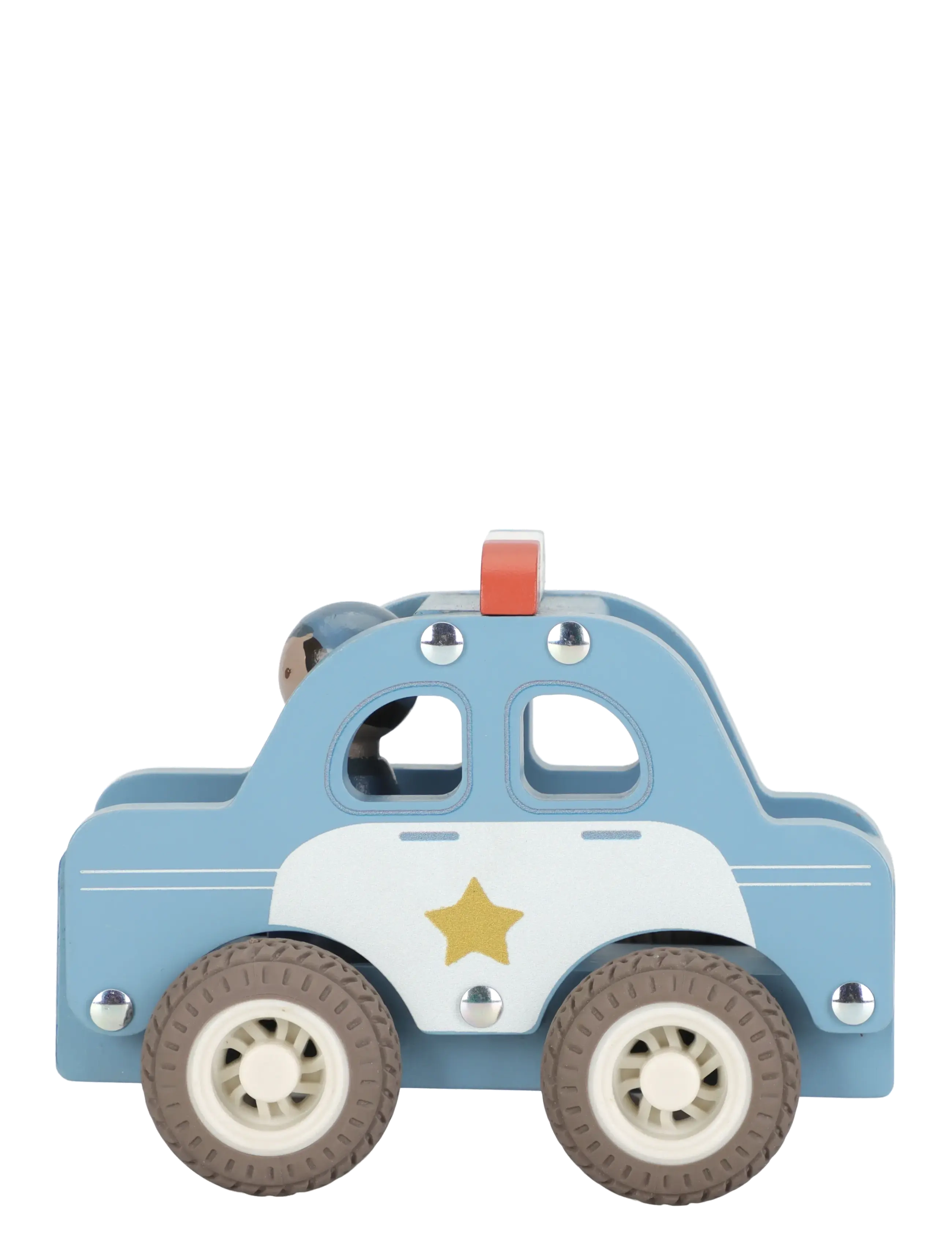 Little Dutch - Little Dutch - Police car w/ 1 peg doll FSC - politibiler - blue - 2