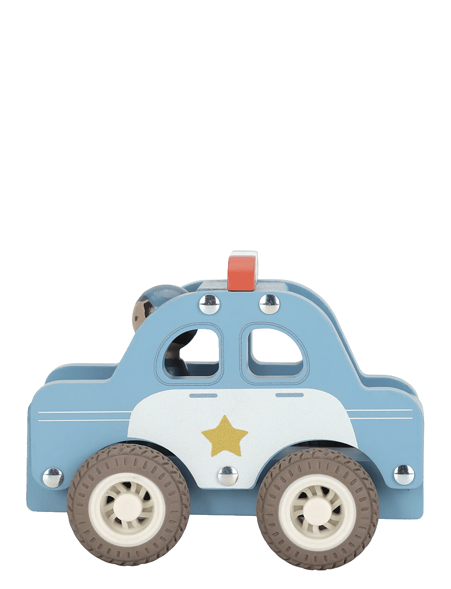 Little Dutch - Little Dutch - Police car w/ 1 peg doll FSC - polisbilar - blue - 2