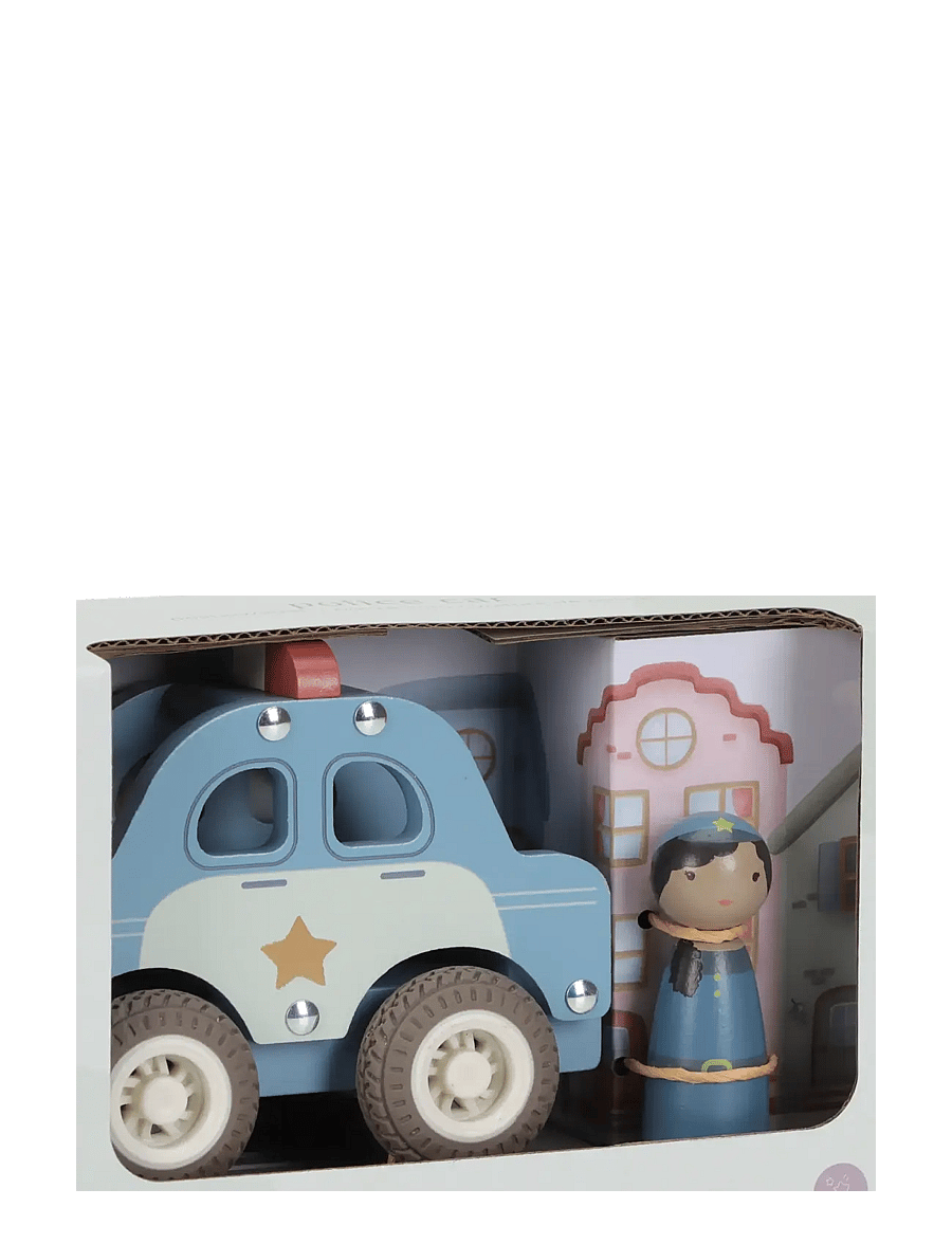 Little Dutch - Little Dutch - Police car w/ 1 peg doll FSC - polisbilar - blue - 3