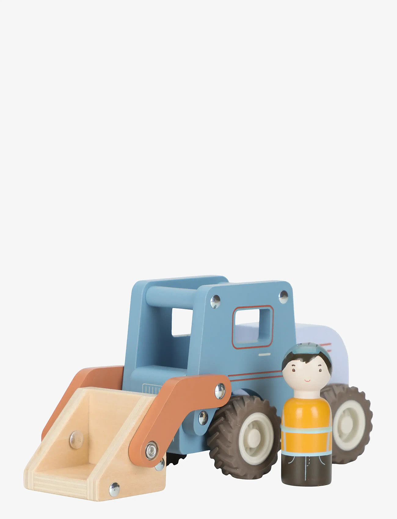 Little Dutch - Little Dutch - Shovel w/1 pegdoll FSC - byggekøretøjer - blue - 1