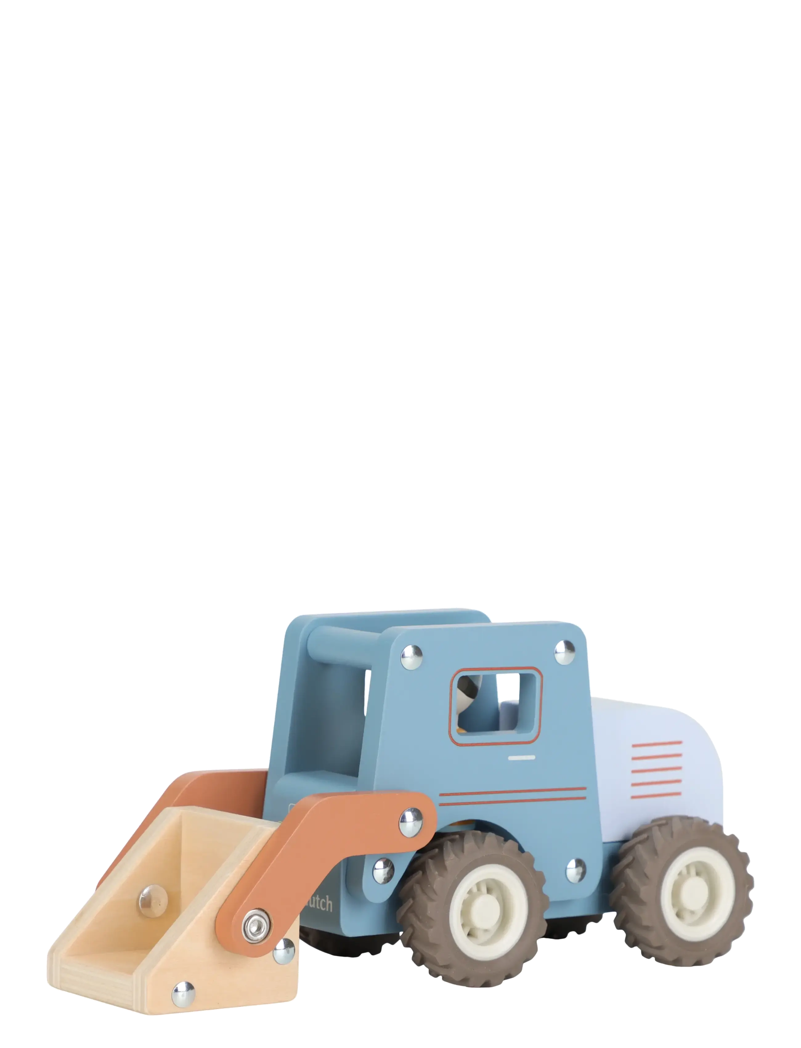 Little Dutch - Little Dutch - Shovel w/1 pegdoll FSC - byggekøretøjer - blue - 3