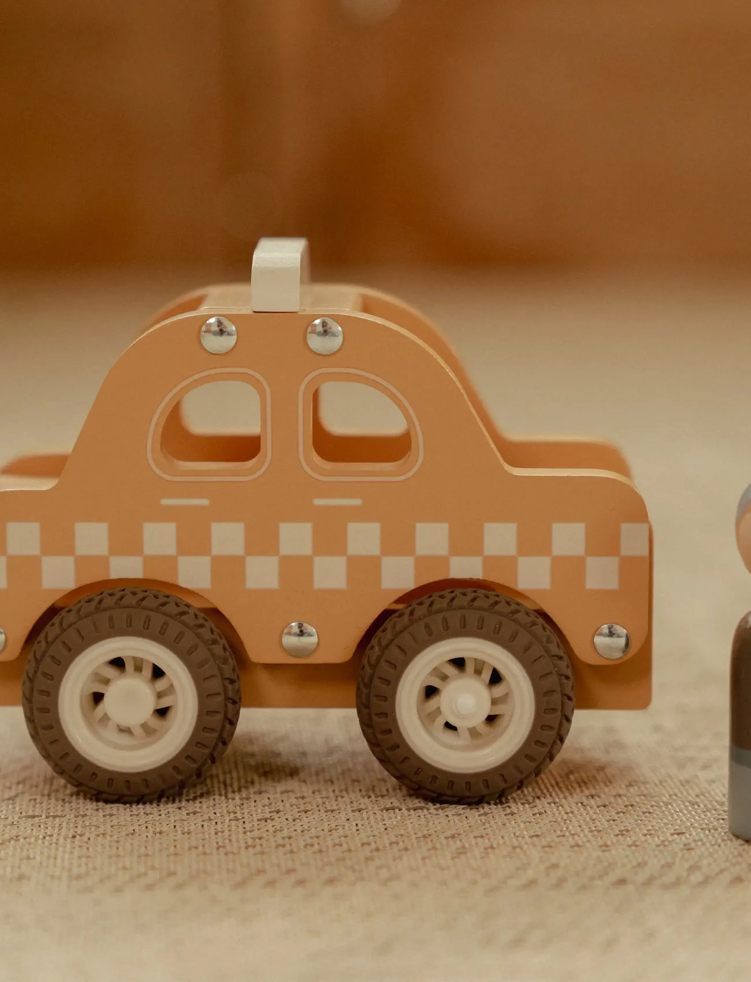 Little Dutch - Taxi W/ 1 Peg Doll Fsc, Børn, Other Toy Cars, Gul, Str: ONE SIZE