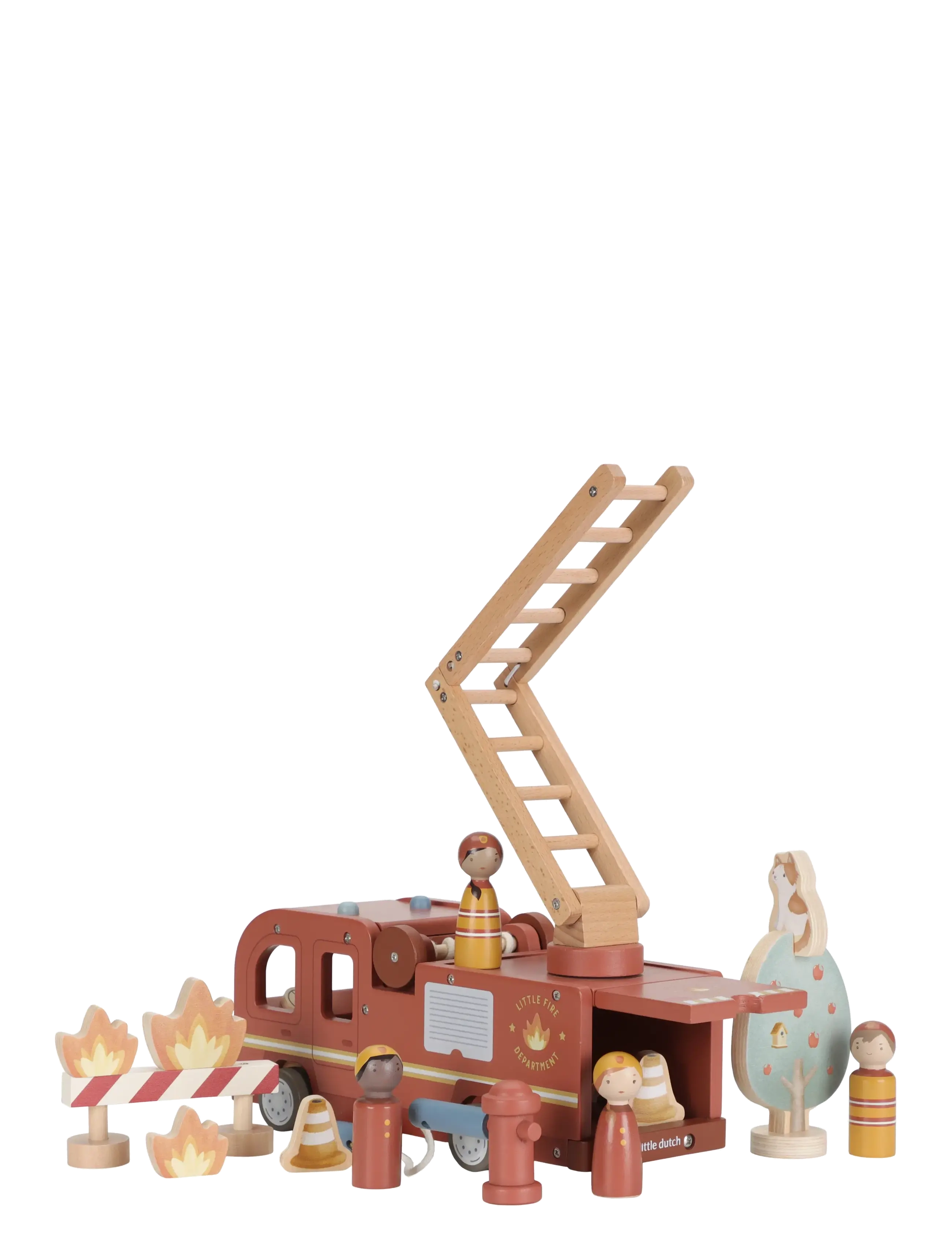 Little Dutch Firetruck W/Pegdolls, Børn, Fire Trucks, Rød, Str: ONE SIZE