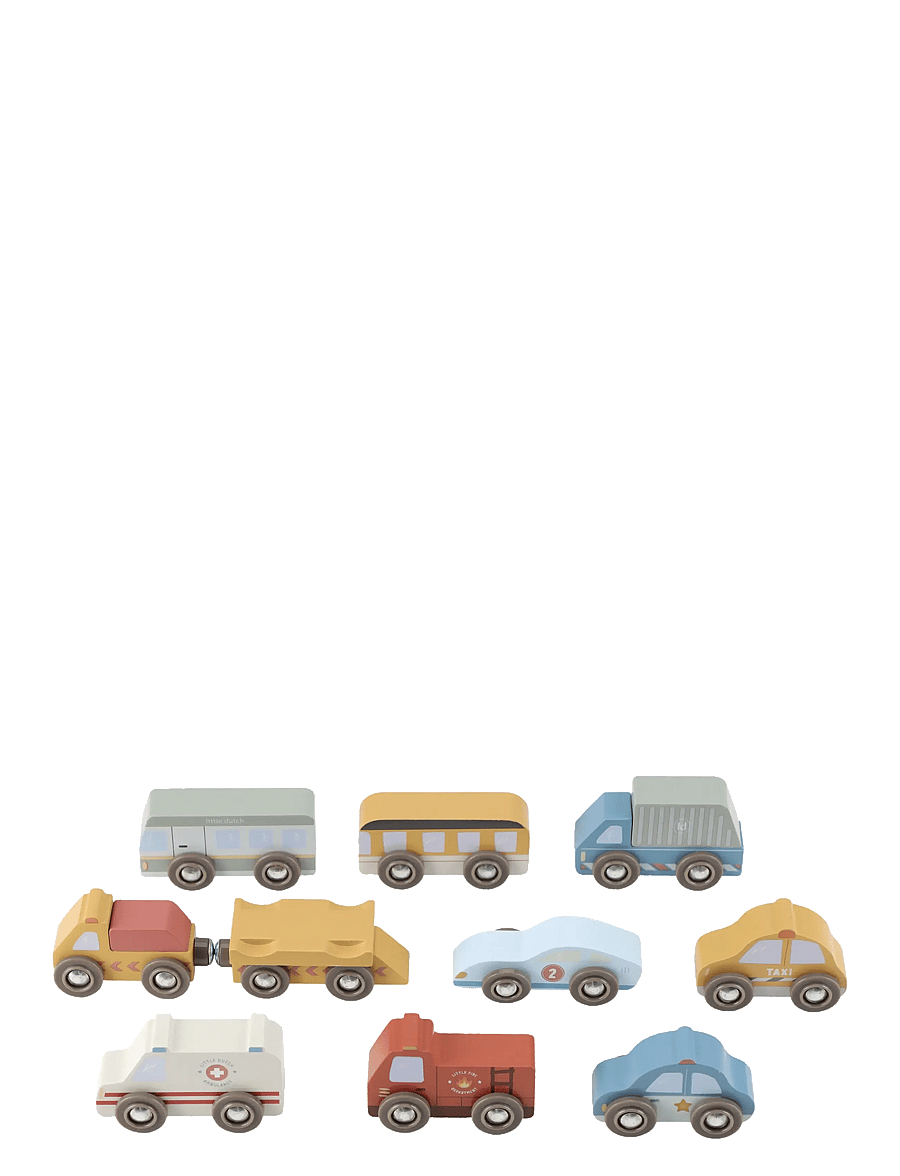 Little Dutch - Little Dutch - Vehicle set FSC - legetøjsbiler - multi - 0