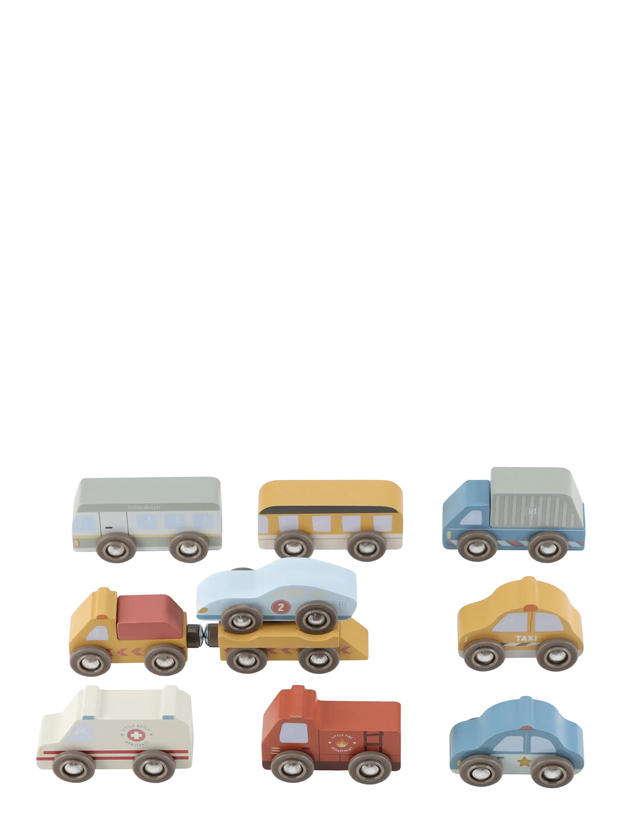 Little Dutch - Little Dutch - Vehicle set FSC - legetøjsbiler - multi - 1