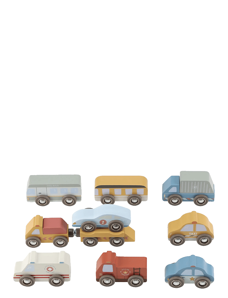 Little Dutch - Little Dutch - Vehicle set FSC - legetøjsbiler - multi - 1