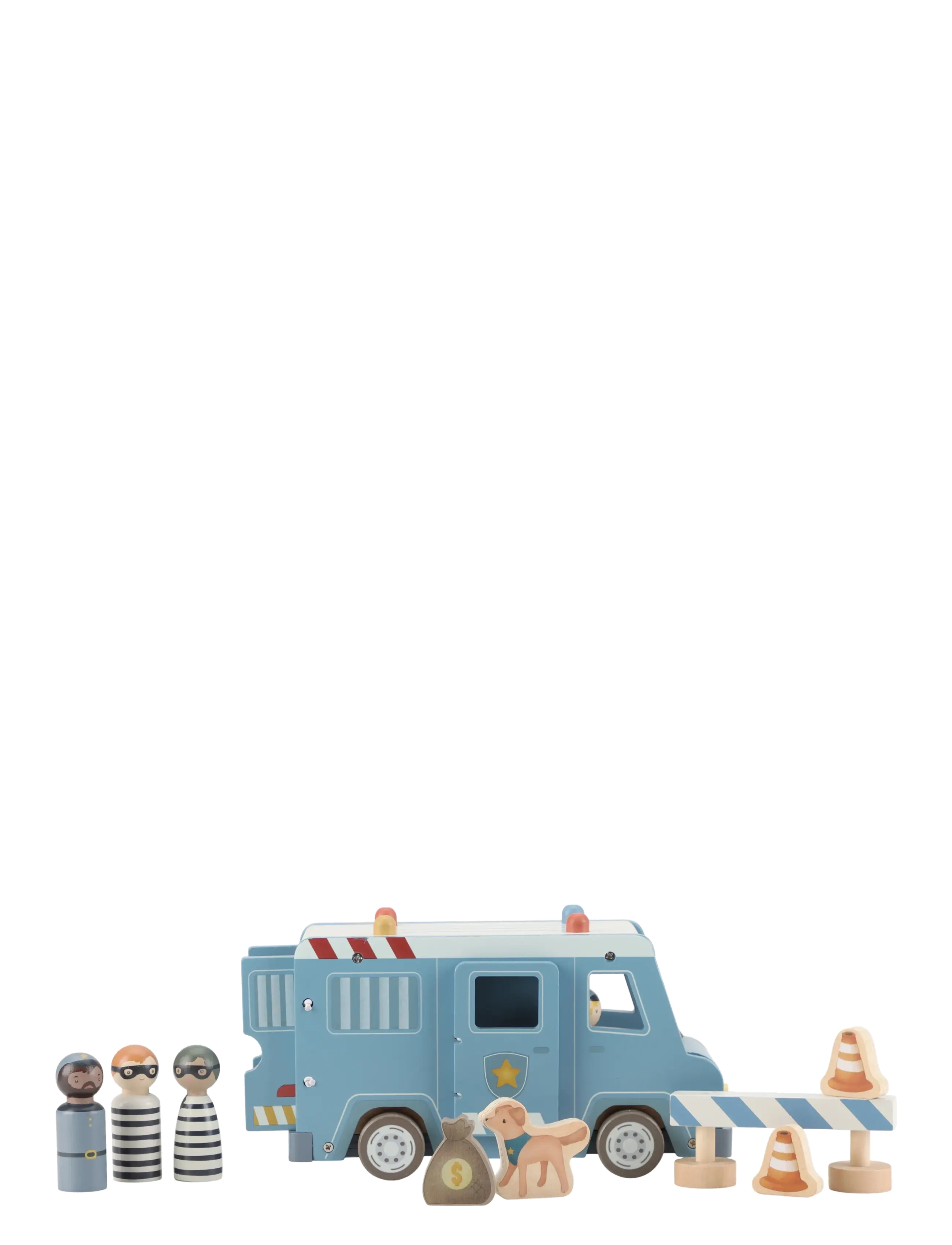 Little Dutch - Police car w/ pegdolls - blue - 2